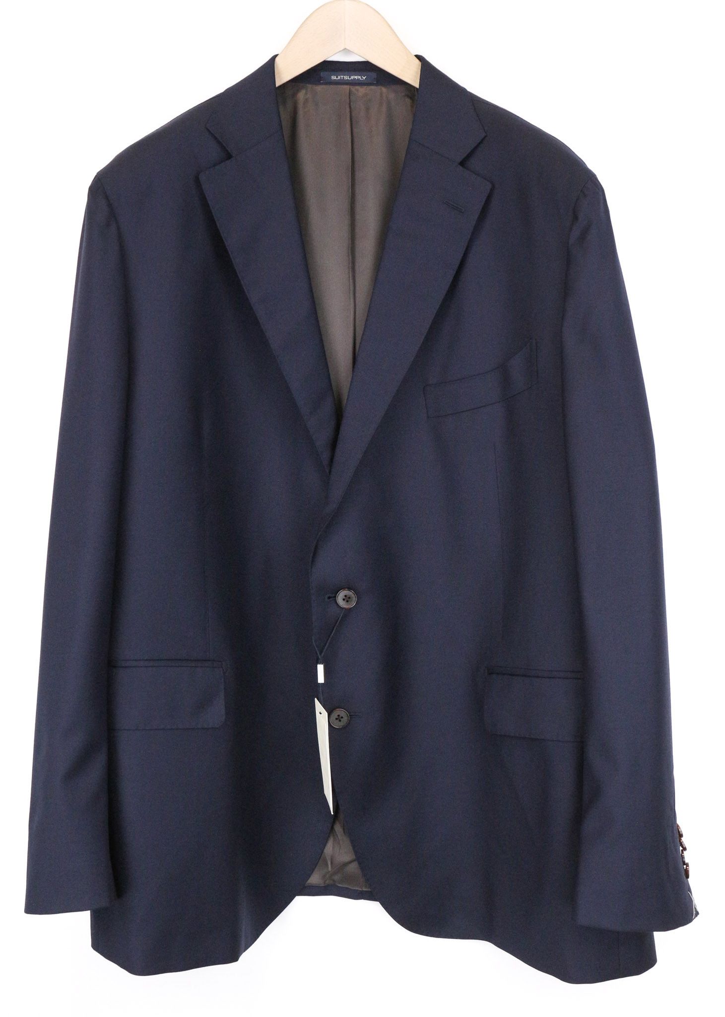 Suitsupply LA SPALLA UK56R Navy Wool S110s Twill Blazer 75241 Size 54R - 1 Thumbnail