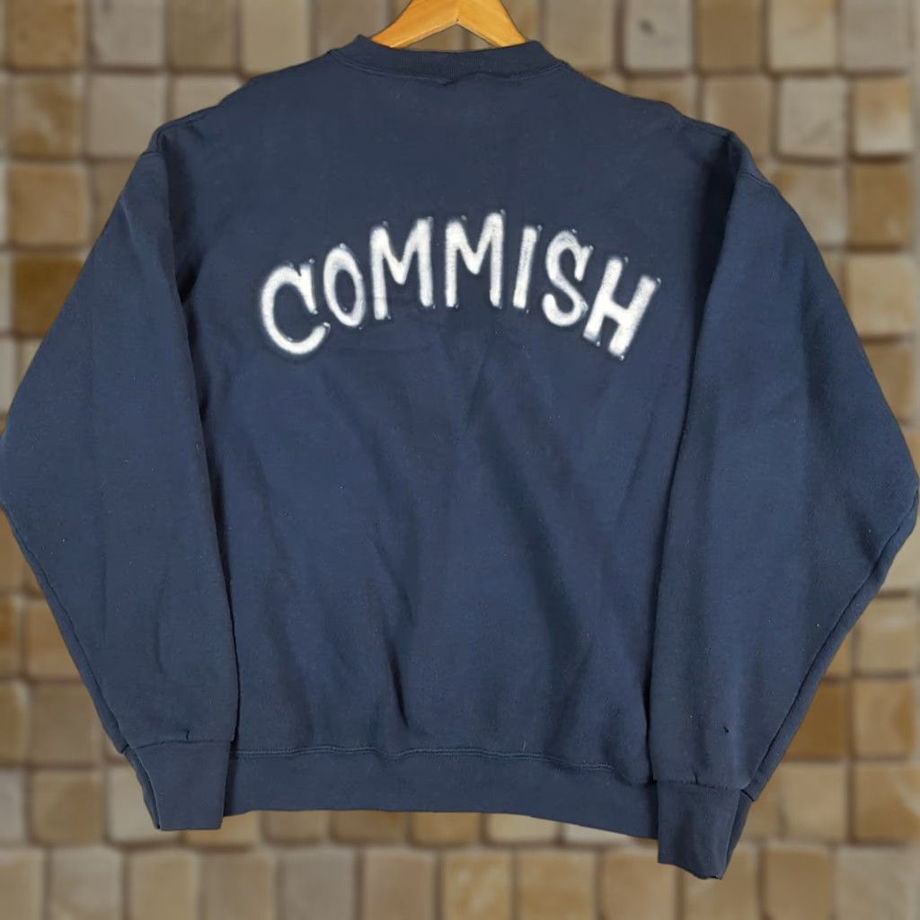 Fruit Of The Loom VINTAGE 90s Commish Commissioner Airbrush Size XL Pullover Crewneck Sweatshirt Size US XL / EU 56 / 4 - 1 Thumbnail