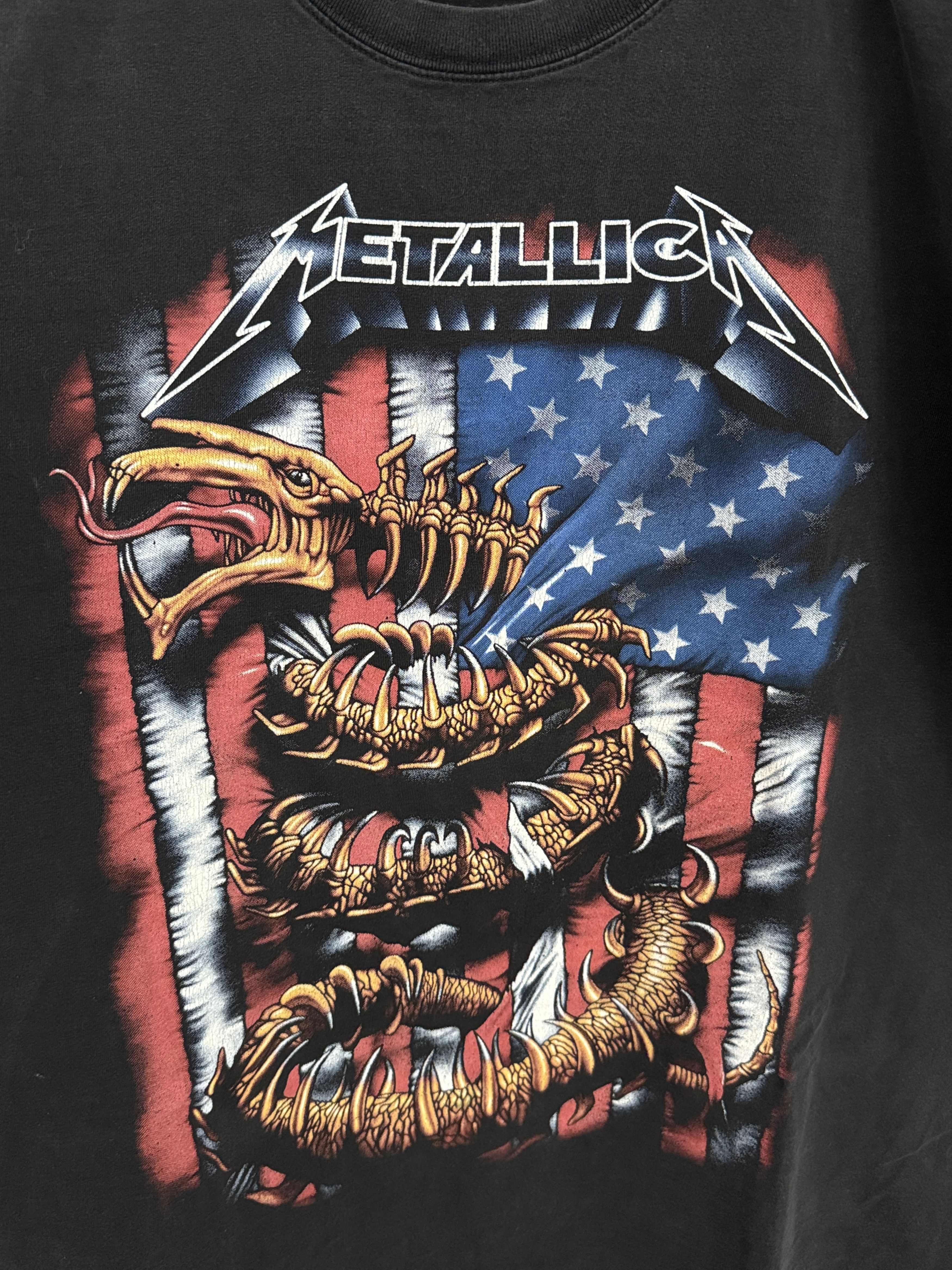 Vintage Metallica Snake Graphic Band T Shirt XL Black Rock Reprint Size US XL / EU 56 / 4 - 2 Thumbnail