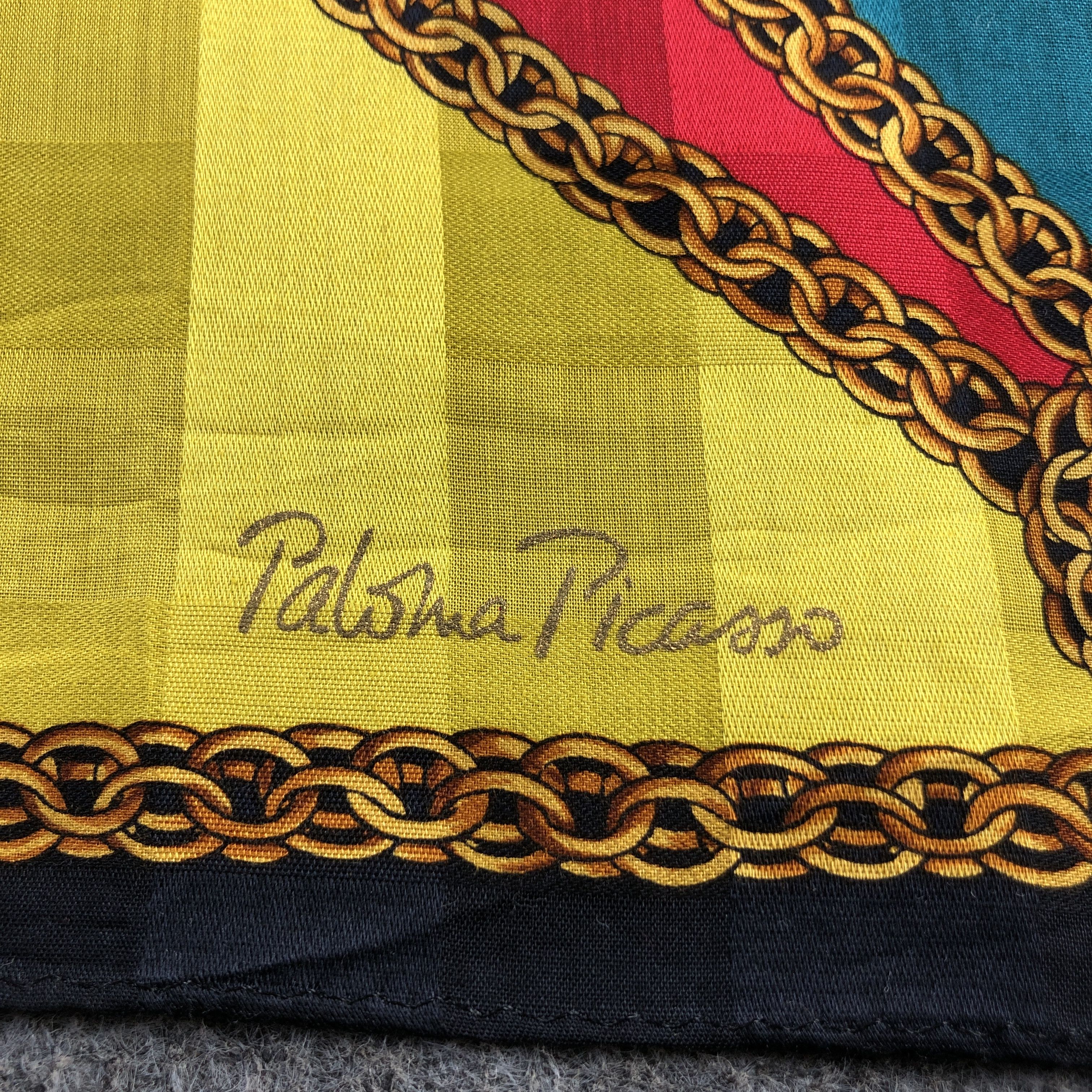 Paloma Picasso Paloma Picasso Handkerchief Neckerchief Bandana H2654 Size ONE SIZE - 4 Thumbnail