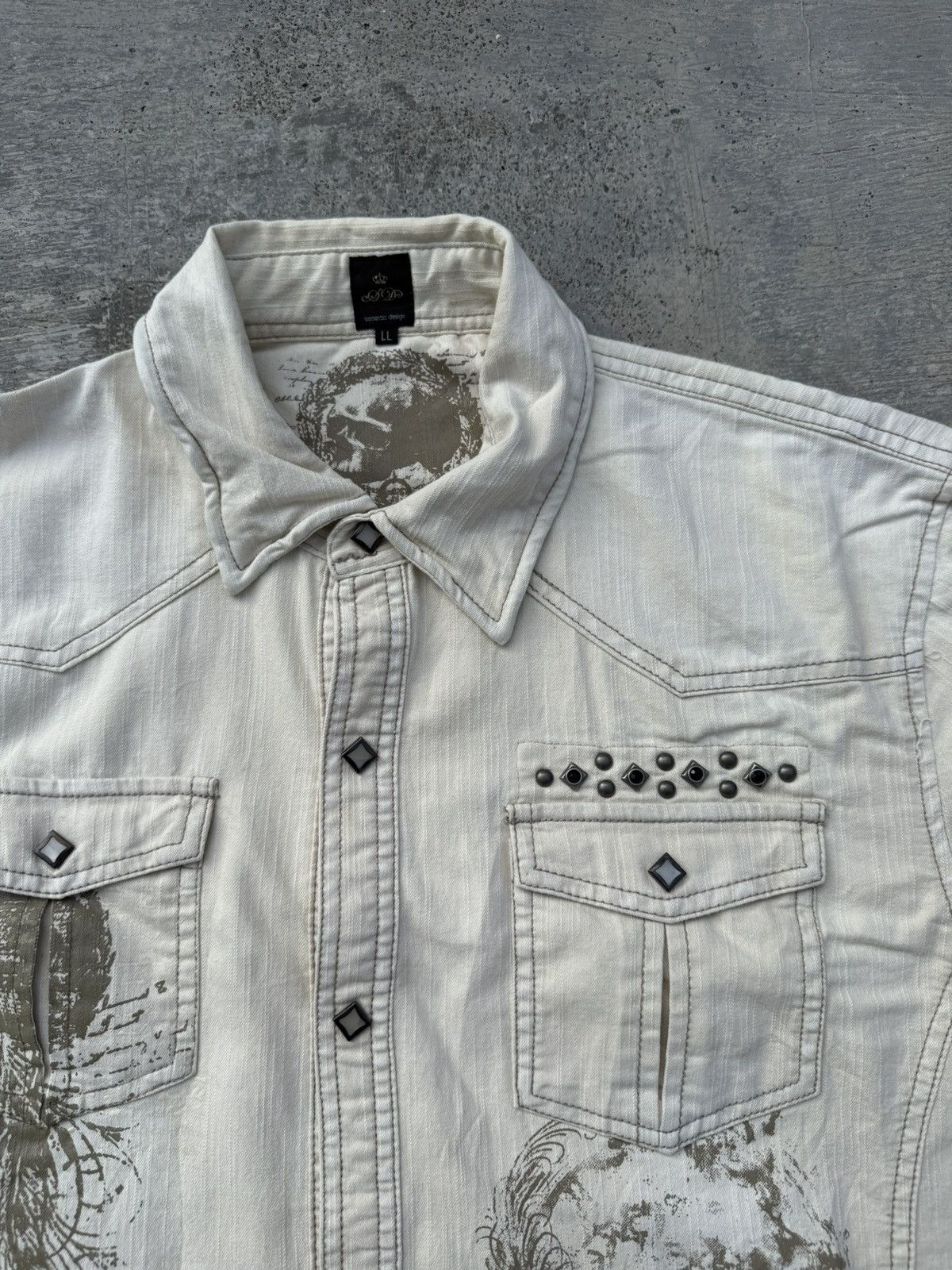 semanticdesign SEMANTIC DESIGN JAPAN Y2K GOTHIC GORP RAVE TORNADO PUNK STUD Size US L / EU 52-54 / 3 - 3 Thumbnail