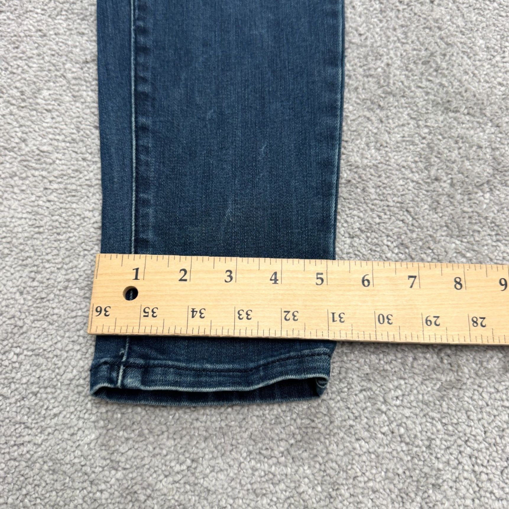 Prana Prana Kara Skinny Denim Jeans Womens 6 Blue Dark Wash Organic Cotton Mid Rise Size 28" / US 6 / IT 42 - 7 Thumbnail