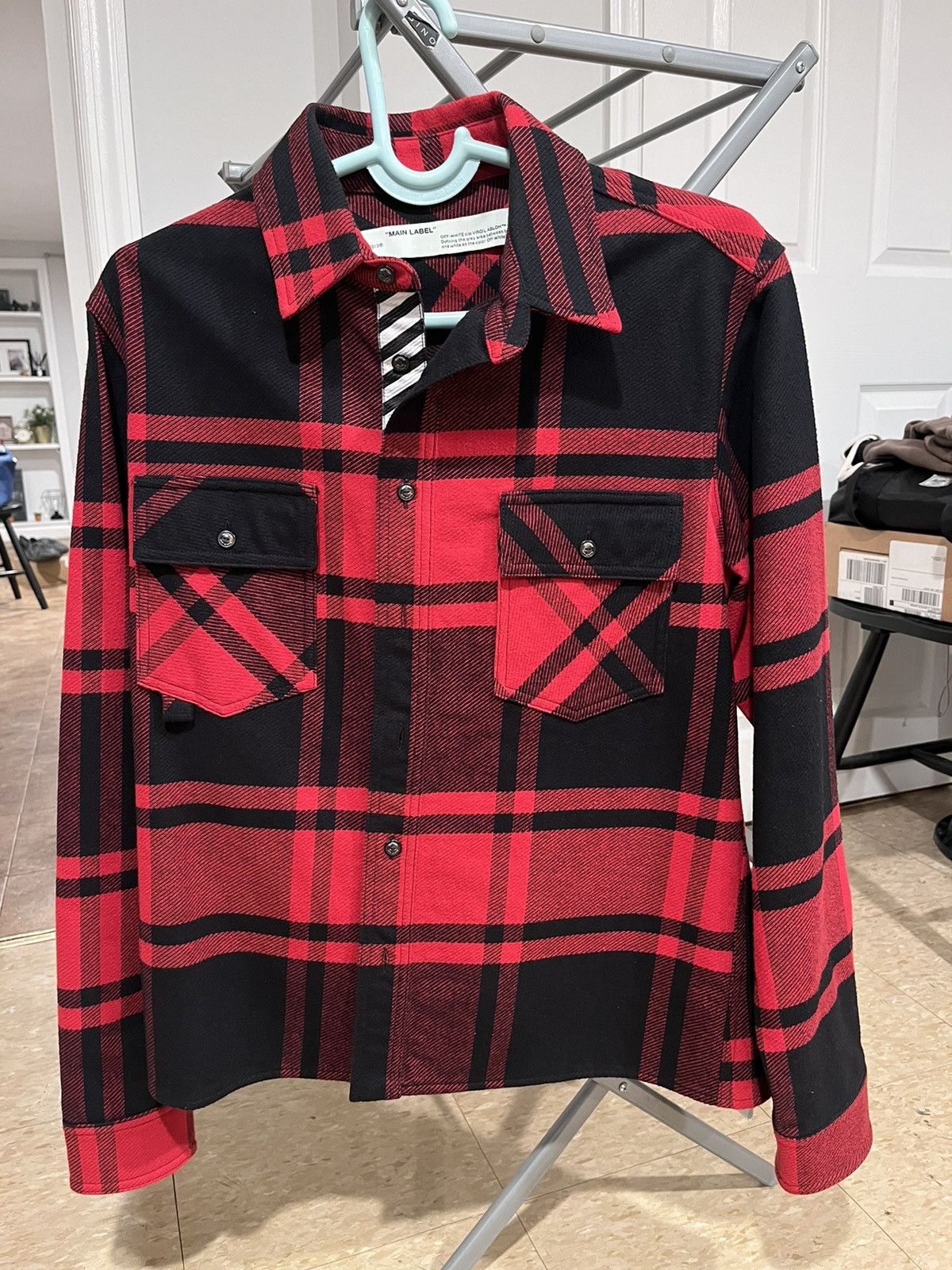 Off-White × Virgil Abloh Off-white long sleeve shirt Size US S / EU 44-46 / 1 - 1 Thumbnail