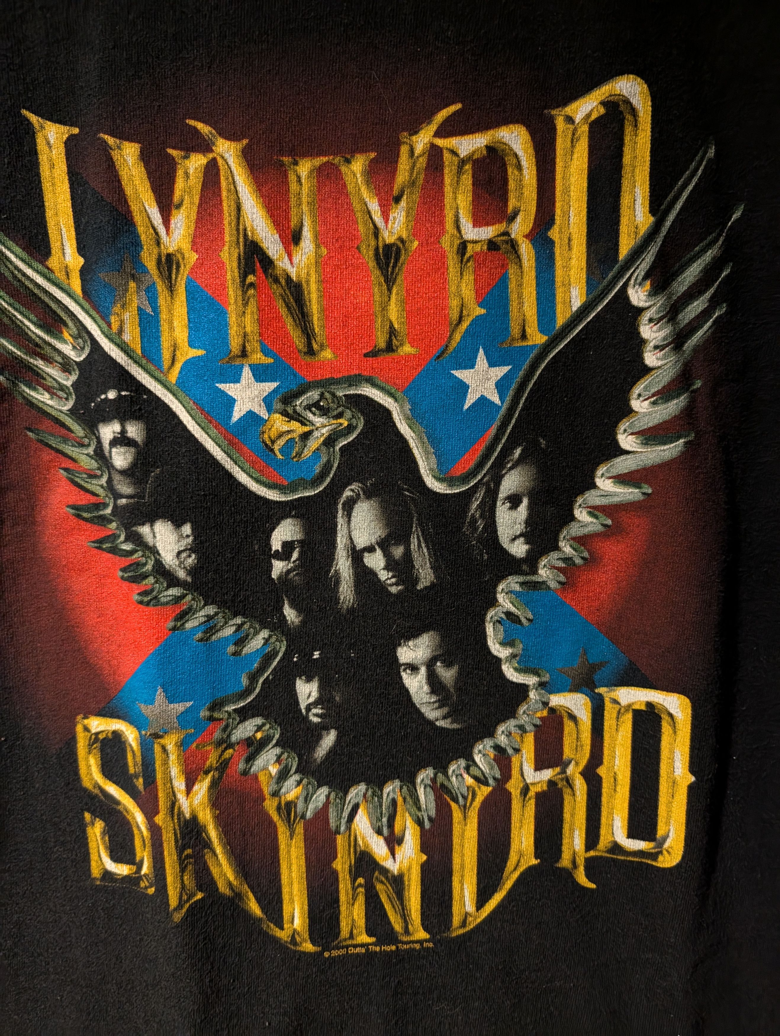 Band Tees Vintage 2000 Lynyrd Skynyrd Band Tour Black Large T-Shirt Size US L / EU 52-54 / 3 - 2 Thumbnail