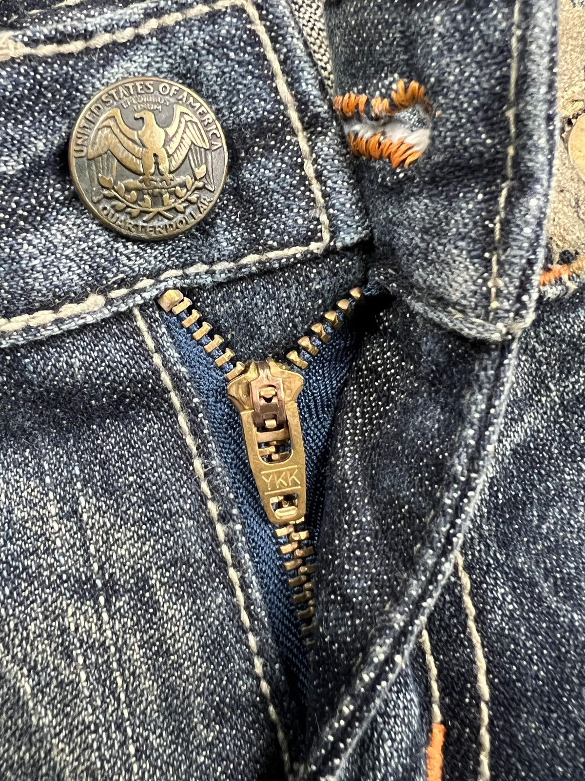 Japanese Brand D.I.A 🇯🇵 Painted Distressed Flare Denim Size 31" - 13 Thumbnail