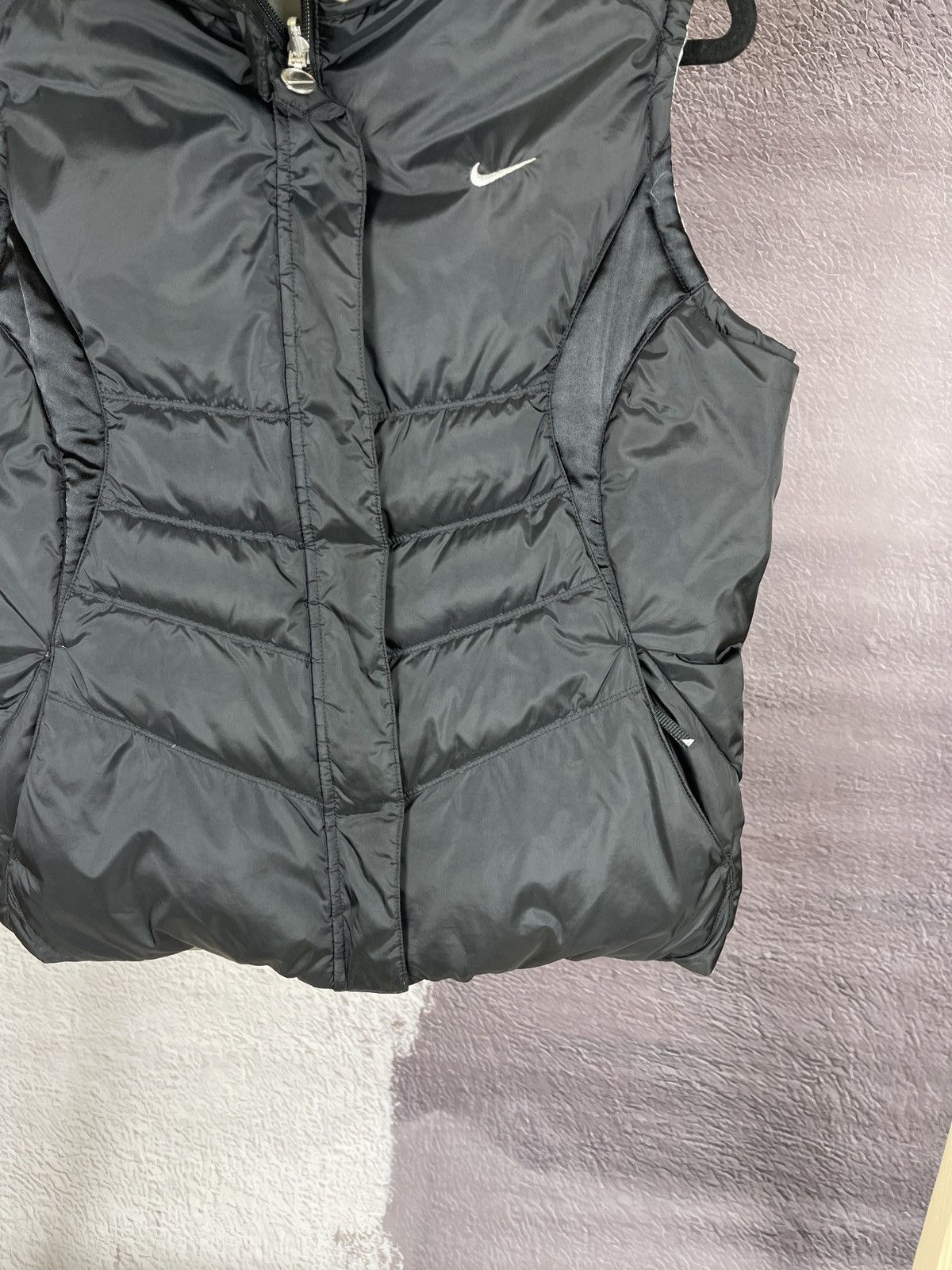 Nike Nike vintage y2k reversible black silver down vest drill Size L / US 10 / IT 46 - 6 Thumbnail