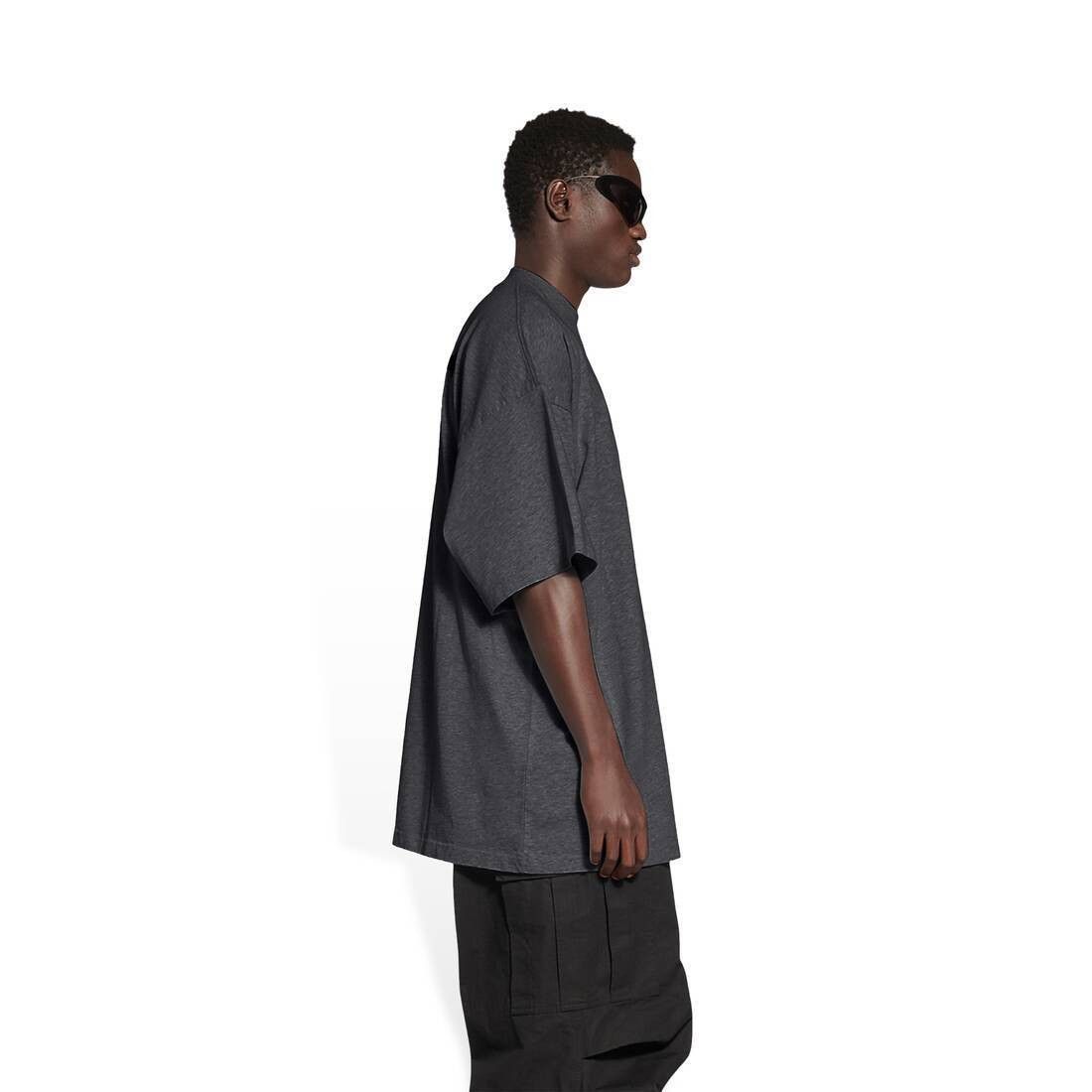 Balenciaga o1mt1gz0724 Logo-Print Oversized T-Shirt in Black Size US XL / EU 56 / 4 - 5 Thumbnail