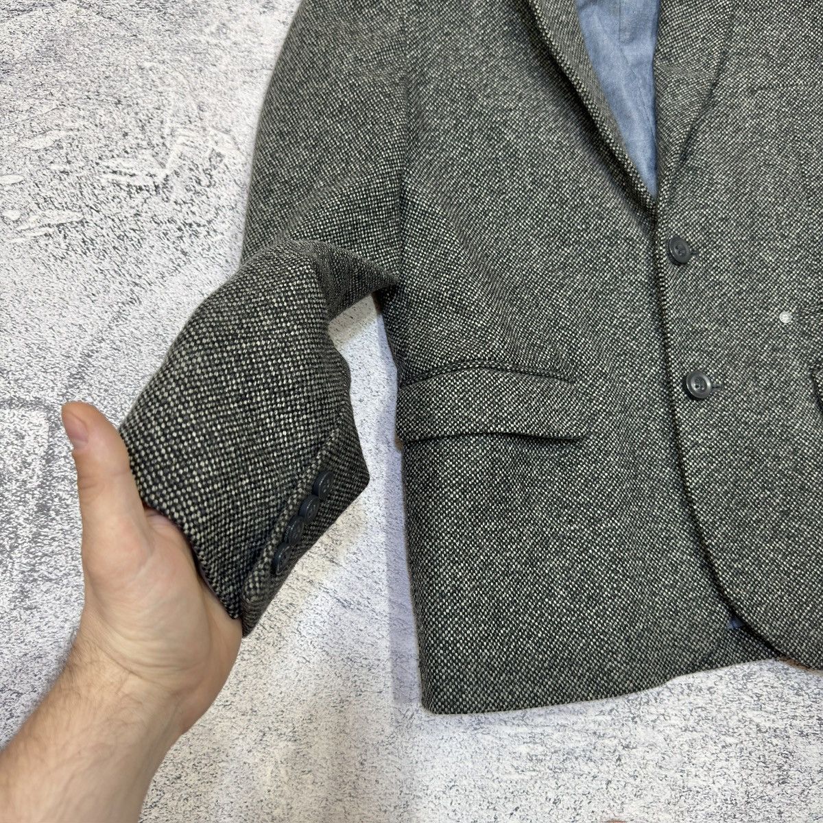 Superdry Superdry Gray Wool Blazer L size Size 52R - 5 Thumbnail