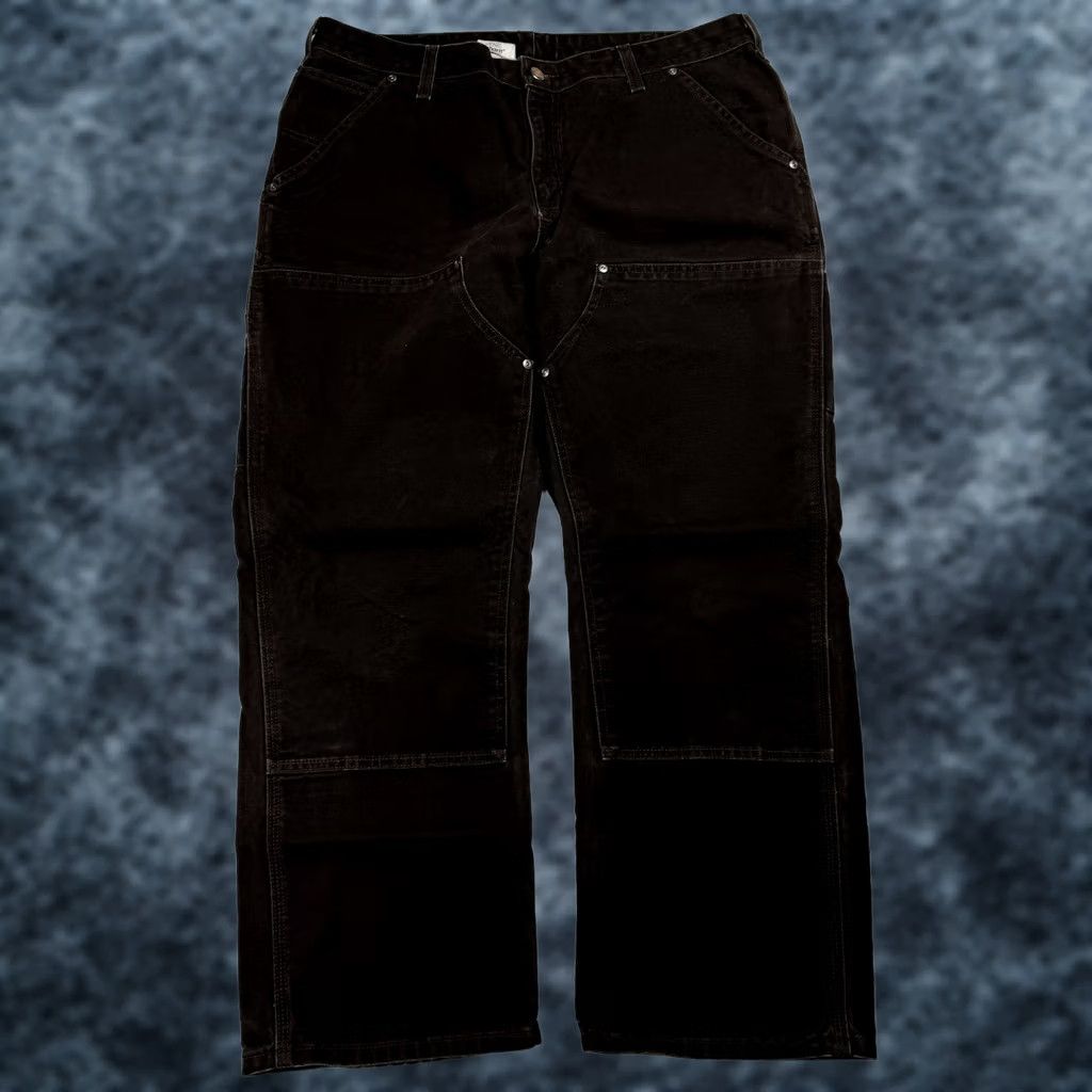 Carhartt VINTAGE Carhartt Pants Women’s Size 18 X 30 Brown Canvas Work Double Knee Relaxed 29 Inseam Men/Women? (Note: For compliance, I cannot add new info.) Size 24" / US 00 / IT 34 - 1 Thumbnail