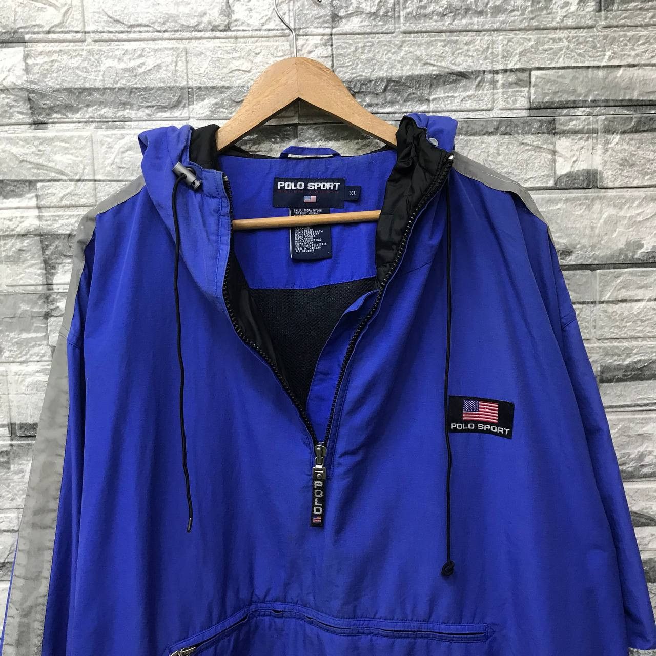 Polo Ralph Lauren Vintage 90s Polo Sport Ralph Lauren USA Flag Anorak BAGGY XL Size US XL / EU 56 / 4 - 16 Thumbnail