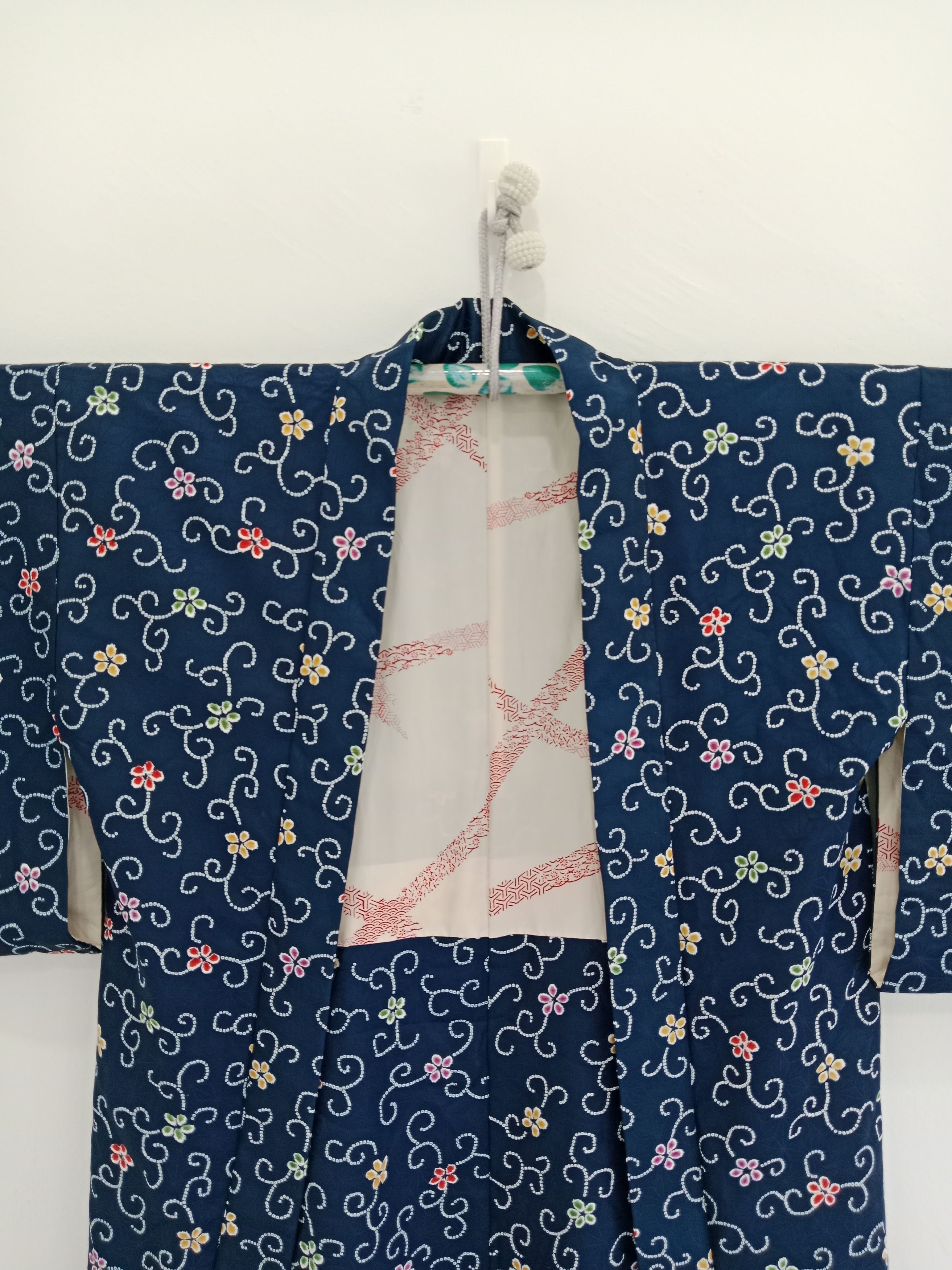 Japanese Brand Vintage Haori Kimono Flower Motif Japanese Style Size US L / EU 52-54 / 3 - 5 Thumbnail