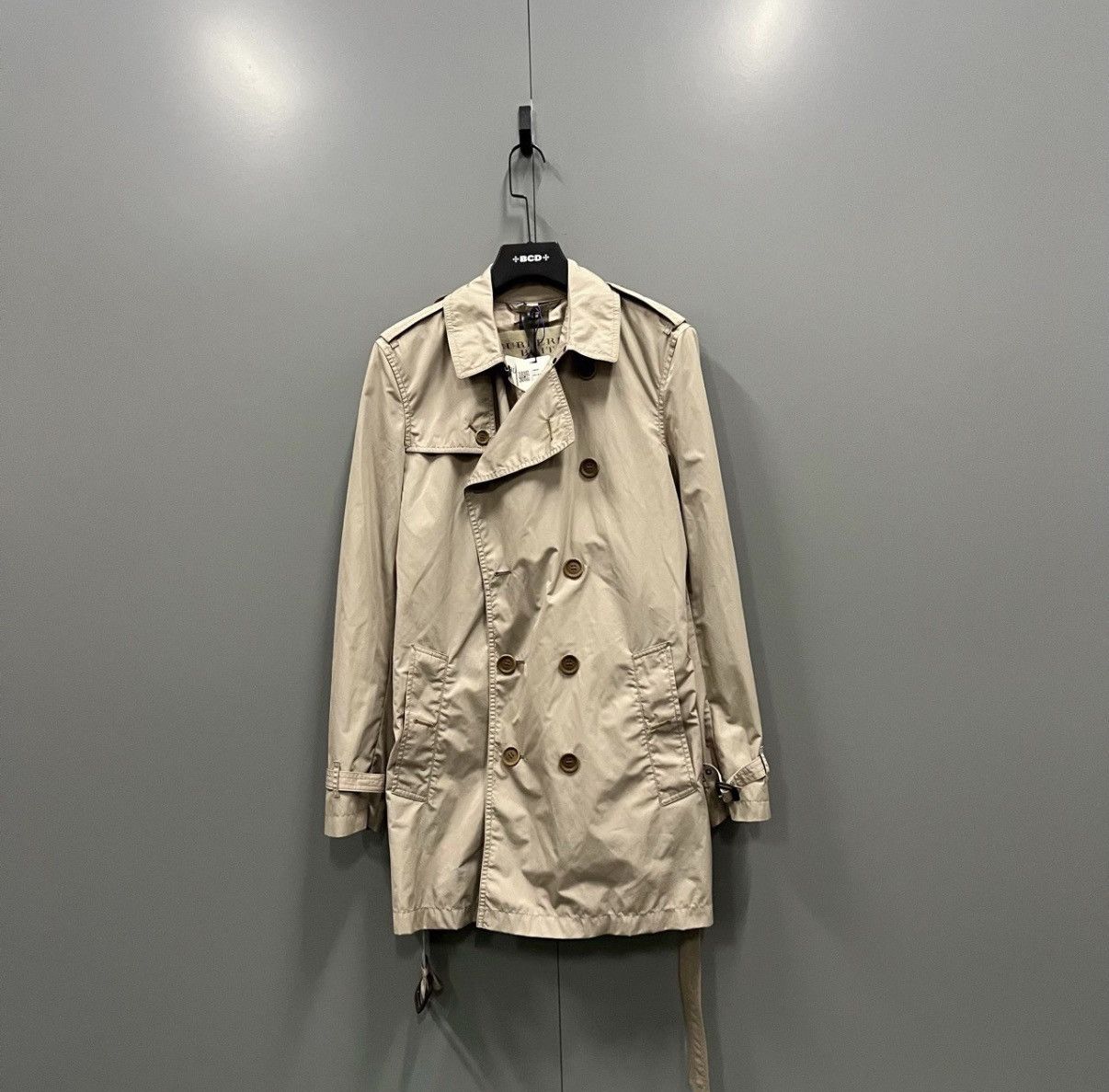 Burberry Burberry Khaki Double-breasted Trench Coat J41 Size S / US 4 / IT 40 - 1 Thumbnail