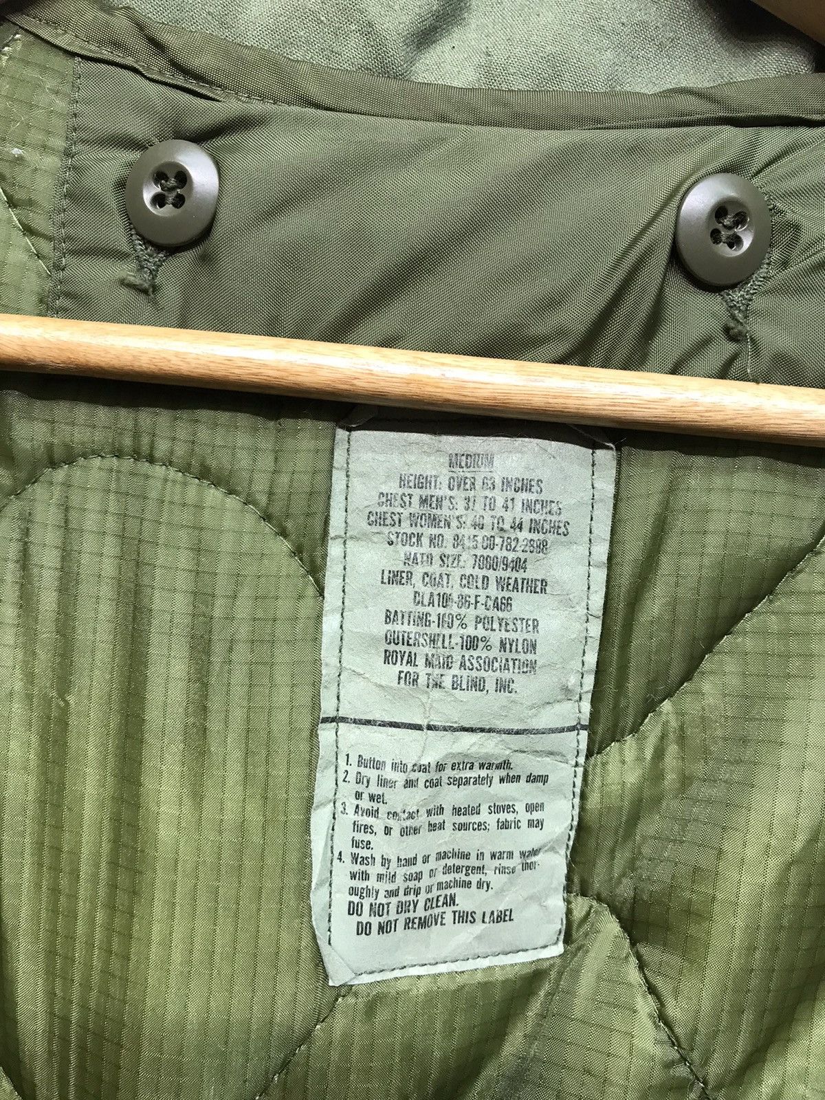Vintage Vintage U.SARMY liner,coat,cold weather jacket Size US M / EU 48-50 / 2 - 7 Thumbnail