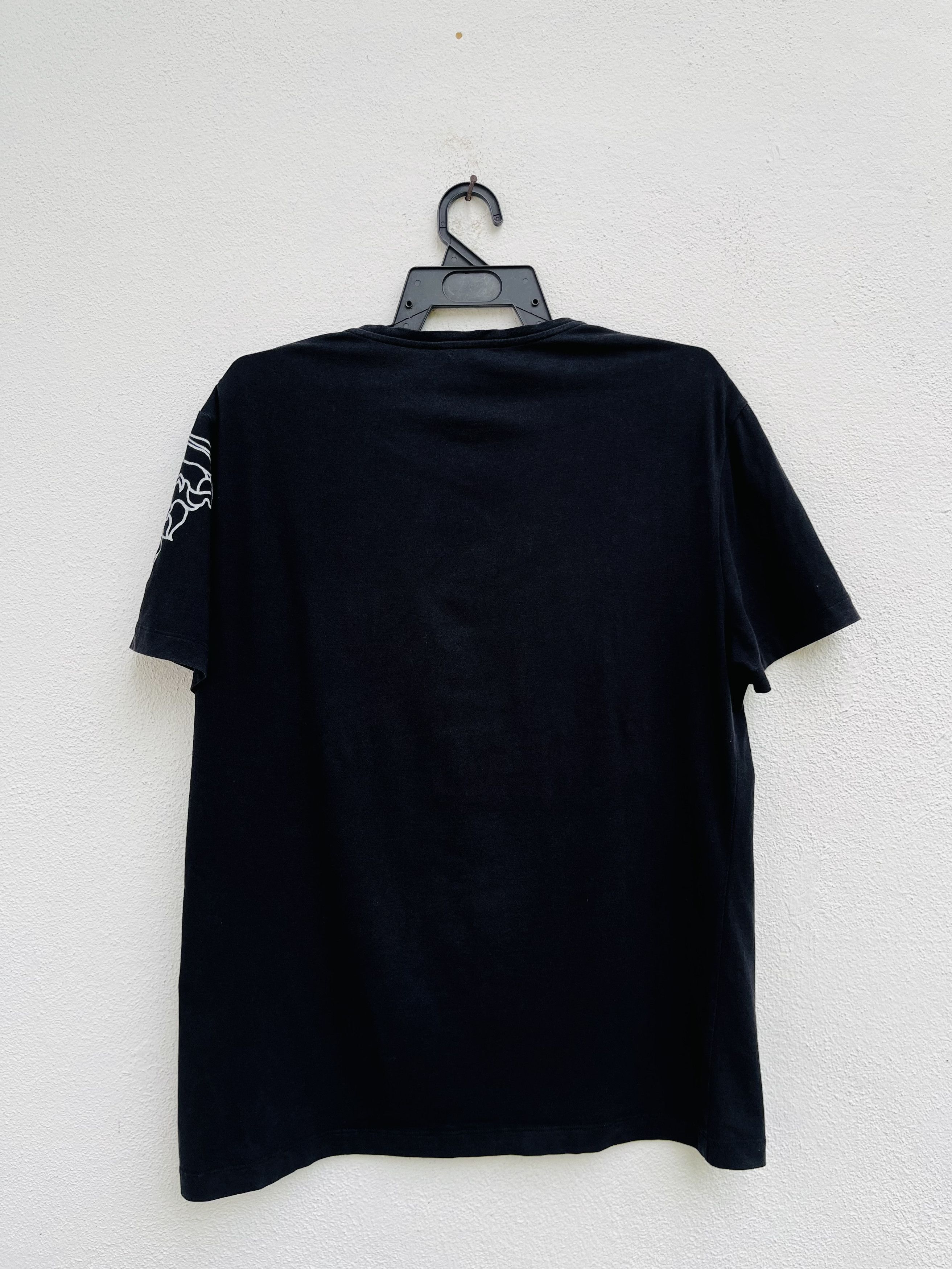 Versace Versace Sleeve Big Logo Black Shirt Size US M / EU 48-50 / 2 - 2 Thumbnail