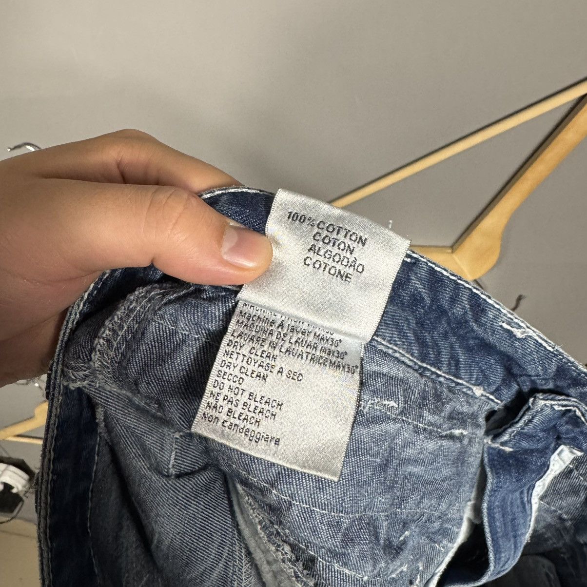 Japanese Brand Kosmo Lupo Avant Garde Y2K Japanese Style Opium Jeans Size US 34 / EU 50 - 14 Thumbnail