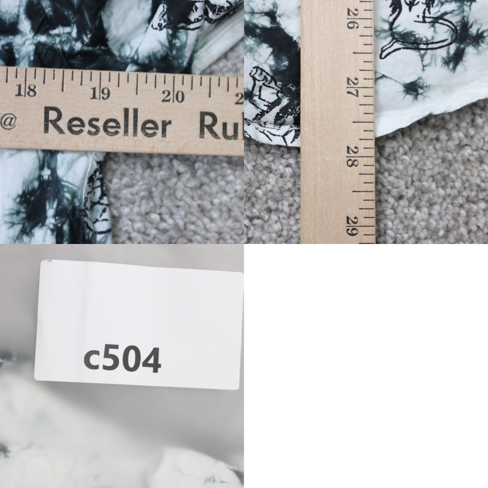 Krewe Krew Shirt Mens Small White/Black All Over Print Cotton S/S Button-Up Casual 90s Womens? Size S / US 4 / IT 40 - 9 Thumbnail