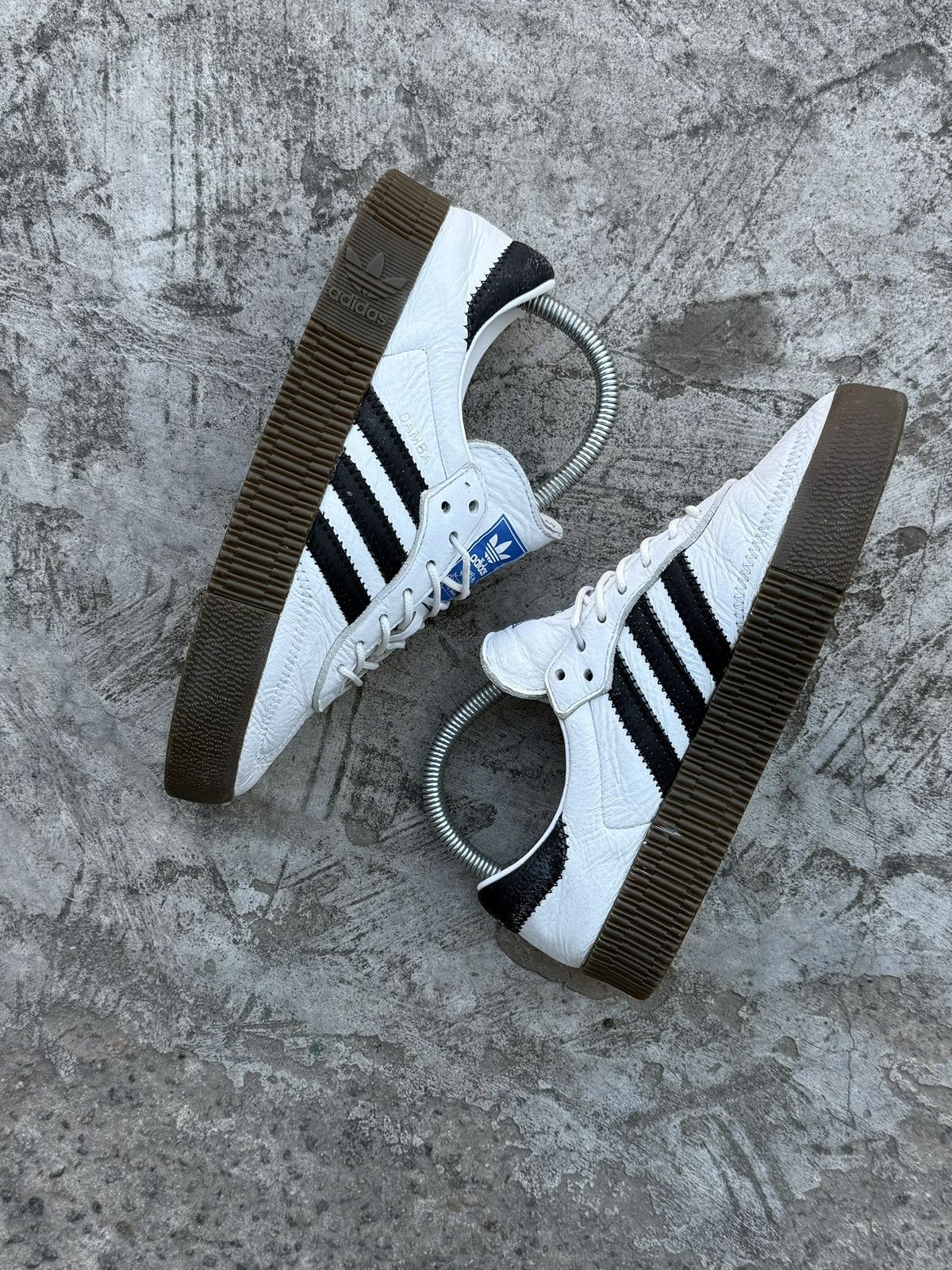 Adidas Vintage Y2K Adidas Samba Leather Hype OG Sneakers Size US 6.5 / IT 36.5 - 3 Thumbnail
