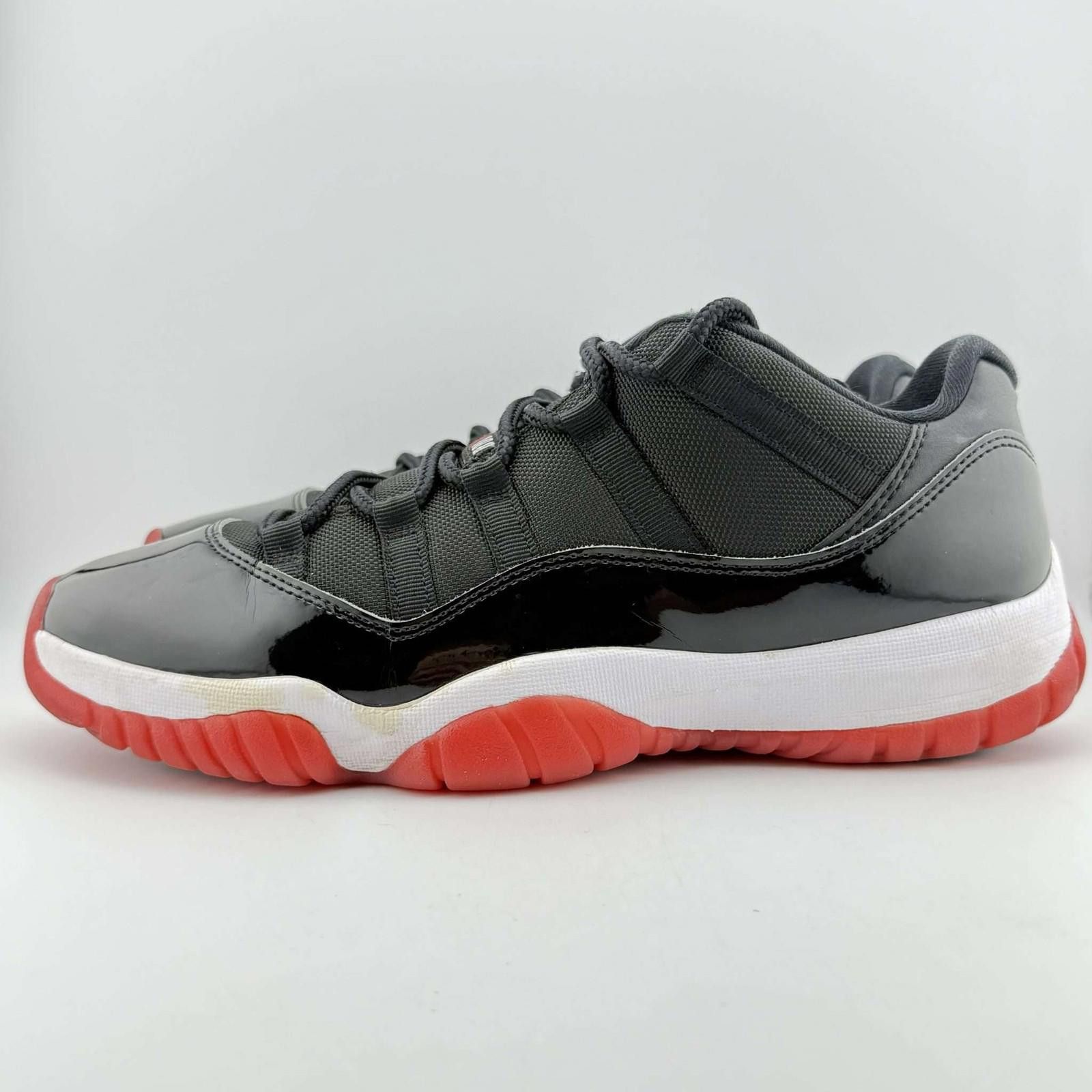 Nike Air Jordan 11 Retro Low Black/Varsity Red-White Size US 11 / EU 44 - 2 Thumbnail