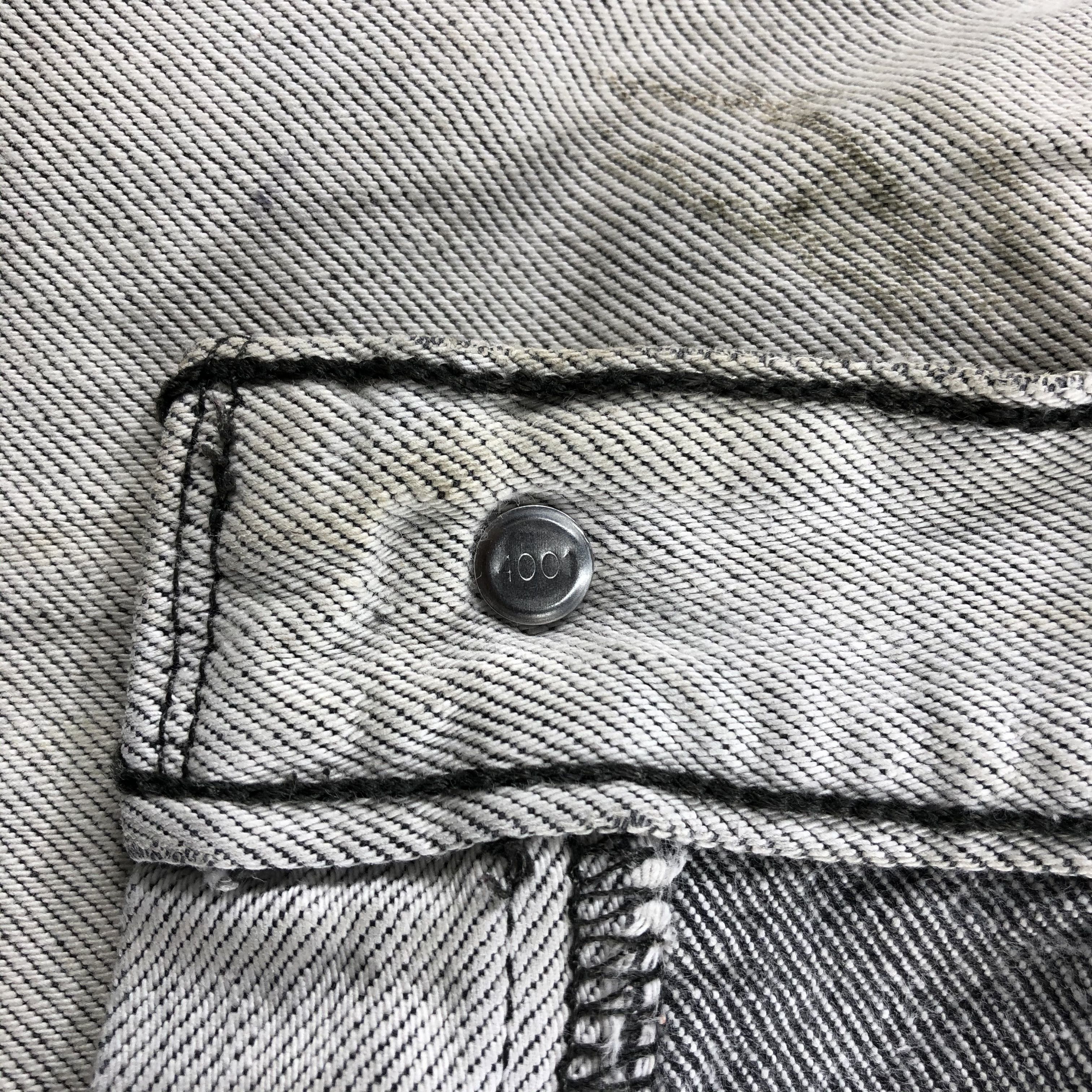 Levi's Vintage Levis 501 Jeans Dirty Faded Gray Denim KJ797 Size US 33 - 14 Thumbnail