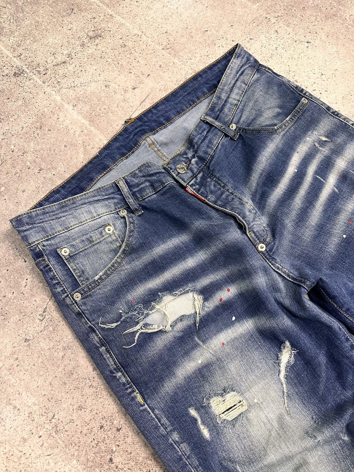 Dsquared2 Dsquared2 distressed denim pants baggy ripped y2k style Size US 38 / EU 54 - 4 Thumbnail