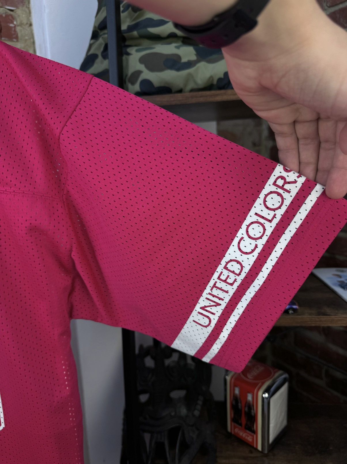 United Colors Of Benetton United Colors of Benetton 65 Pink Short Sleeve Jersey Size US S / EU 44-46 / 1 - 6 Thumbnail