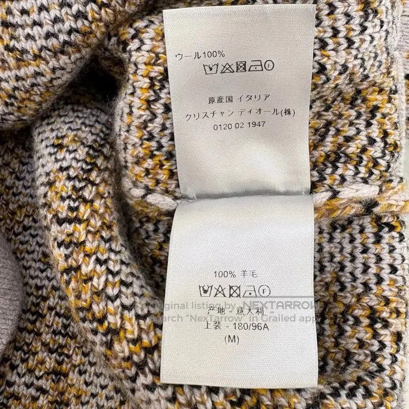 Dior Dior Gray Wool Long Sleeve Cardigan . Size M / US 6-8 / IT 42-44 - 8 Thumbnail