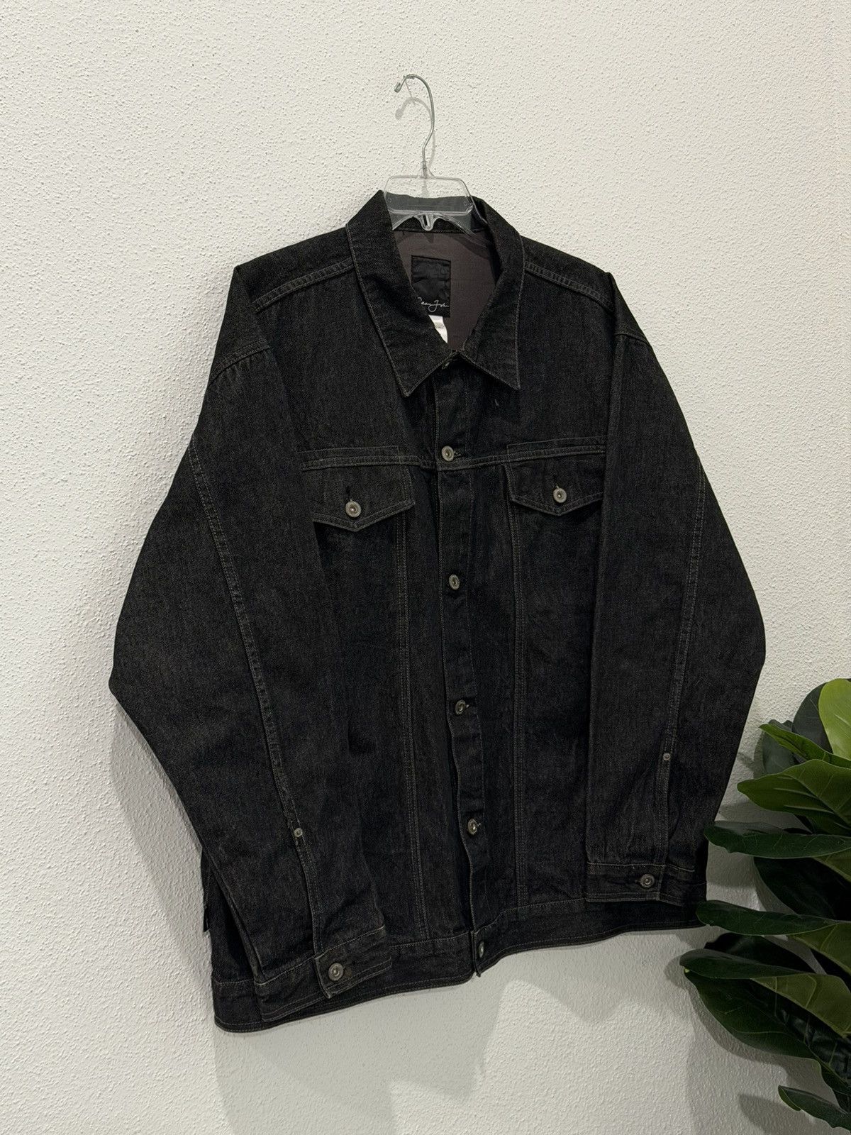Sean John Vintage Y2K Sean John Black And Gray Denim Jean Jacket XXL Size US XXL / EU 58 / 5 - 2 Thumbnail