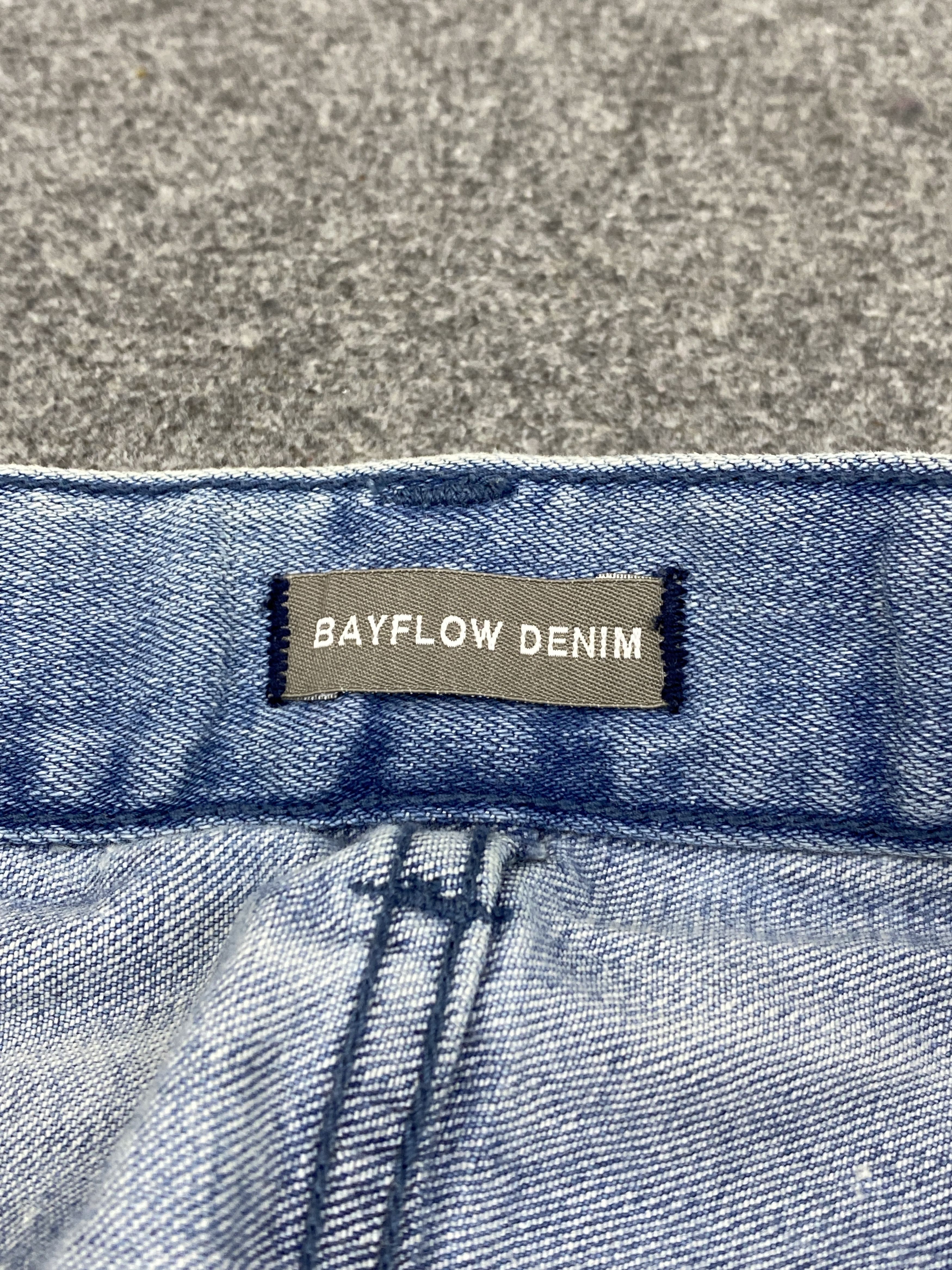 Japanese Brand Vintage Bayflow Denim Patches Skinny Jeans DP2720 Size US 30 / EU 46 - 5 Thumbnail