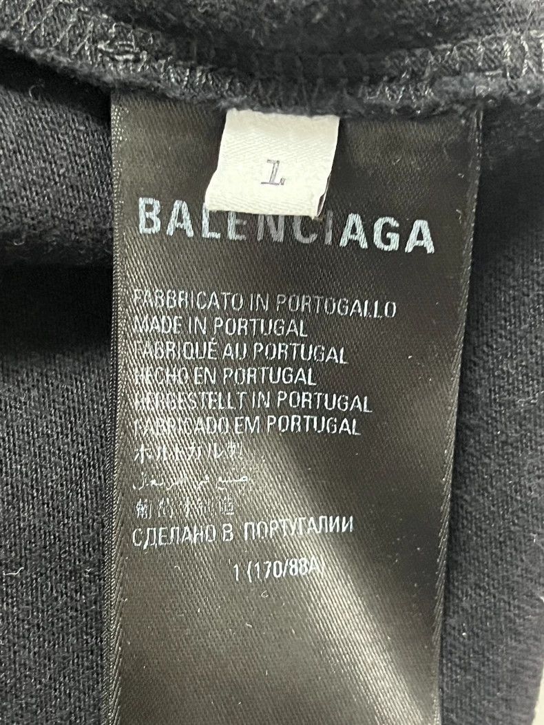 Balenciaga Balenciaga Black full logo printed short sleeves Size US S / EU 44-46 / 1 - 6 Thumbnail