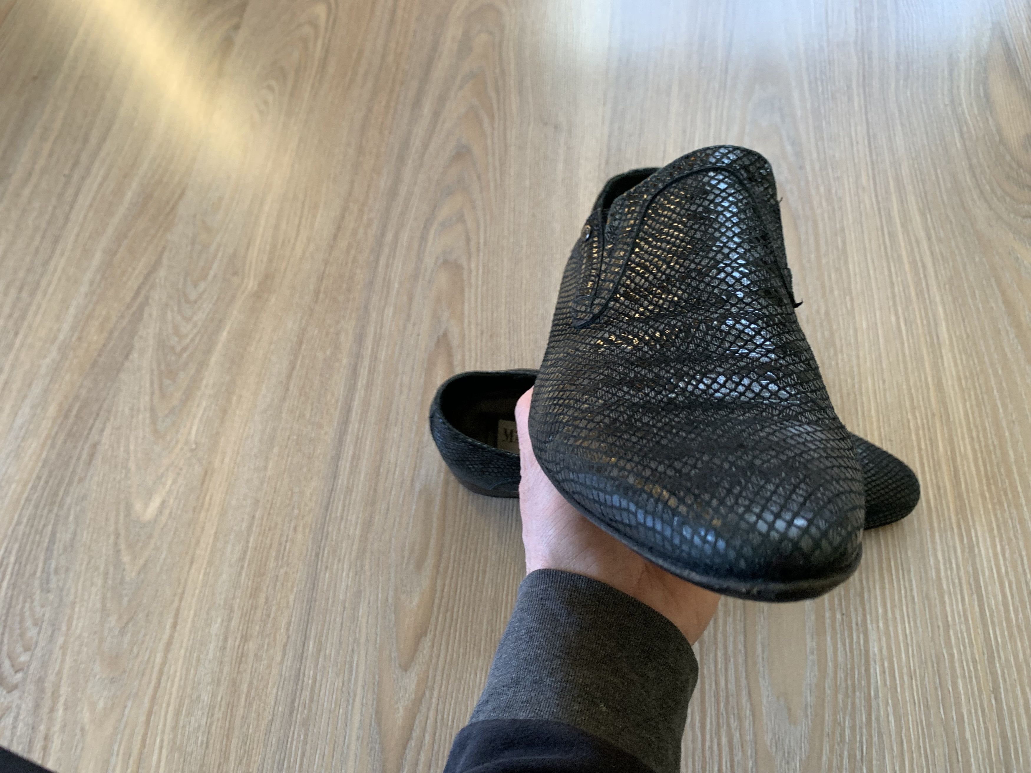 Designer × Mario Bruni × Vintage Mario Bruni Vintage Black Oxfords Shoes Size US 10 / EU 43 - 4 Thumbnail