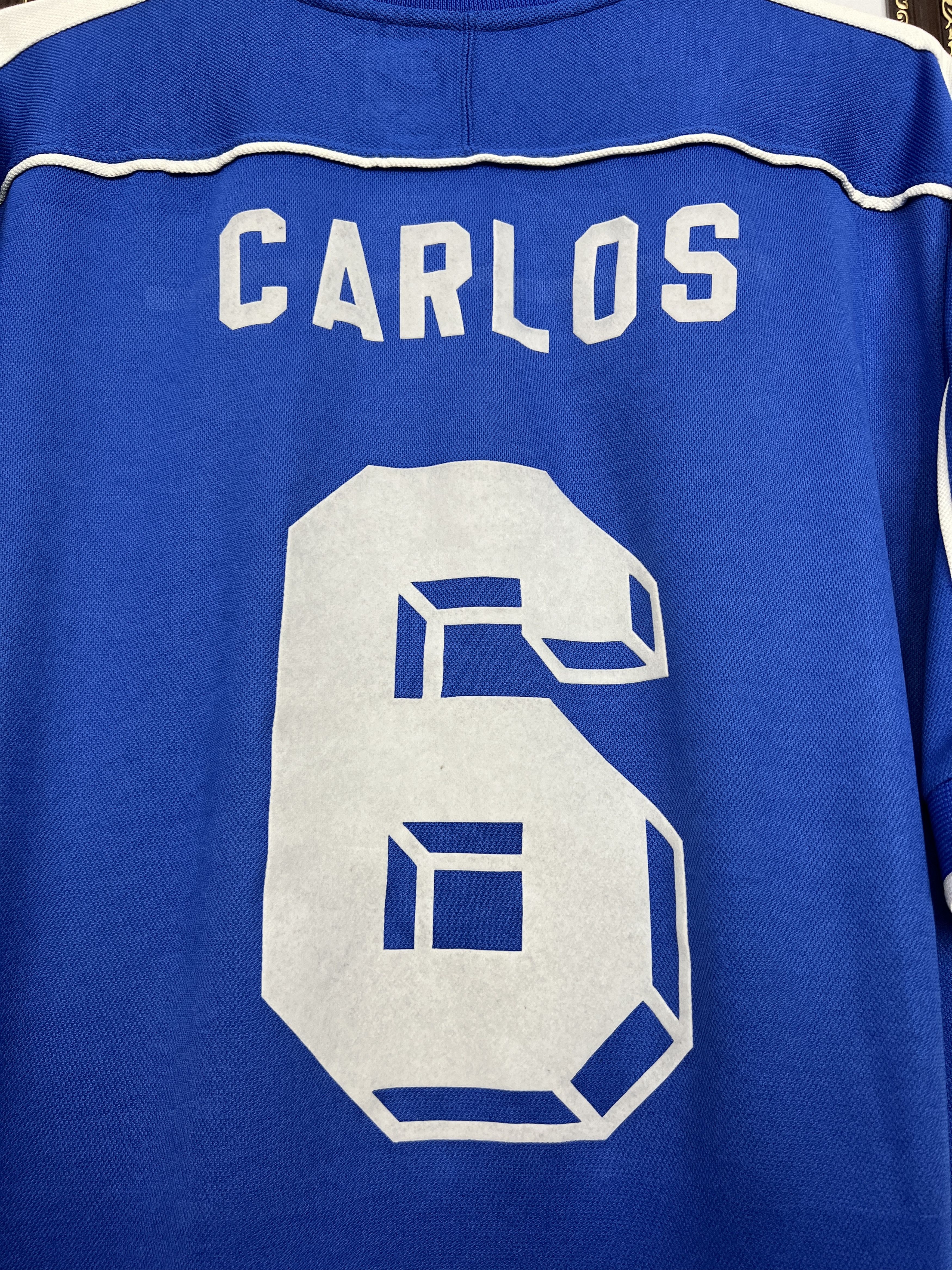 Nike Brazil Away football shirt 1997 Soccer Nike #6 R. Carlos Size US L / EU 52-54 / 3 - 13 Thumbnail