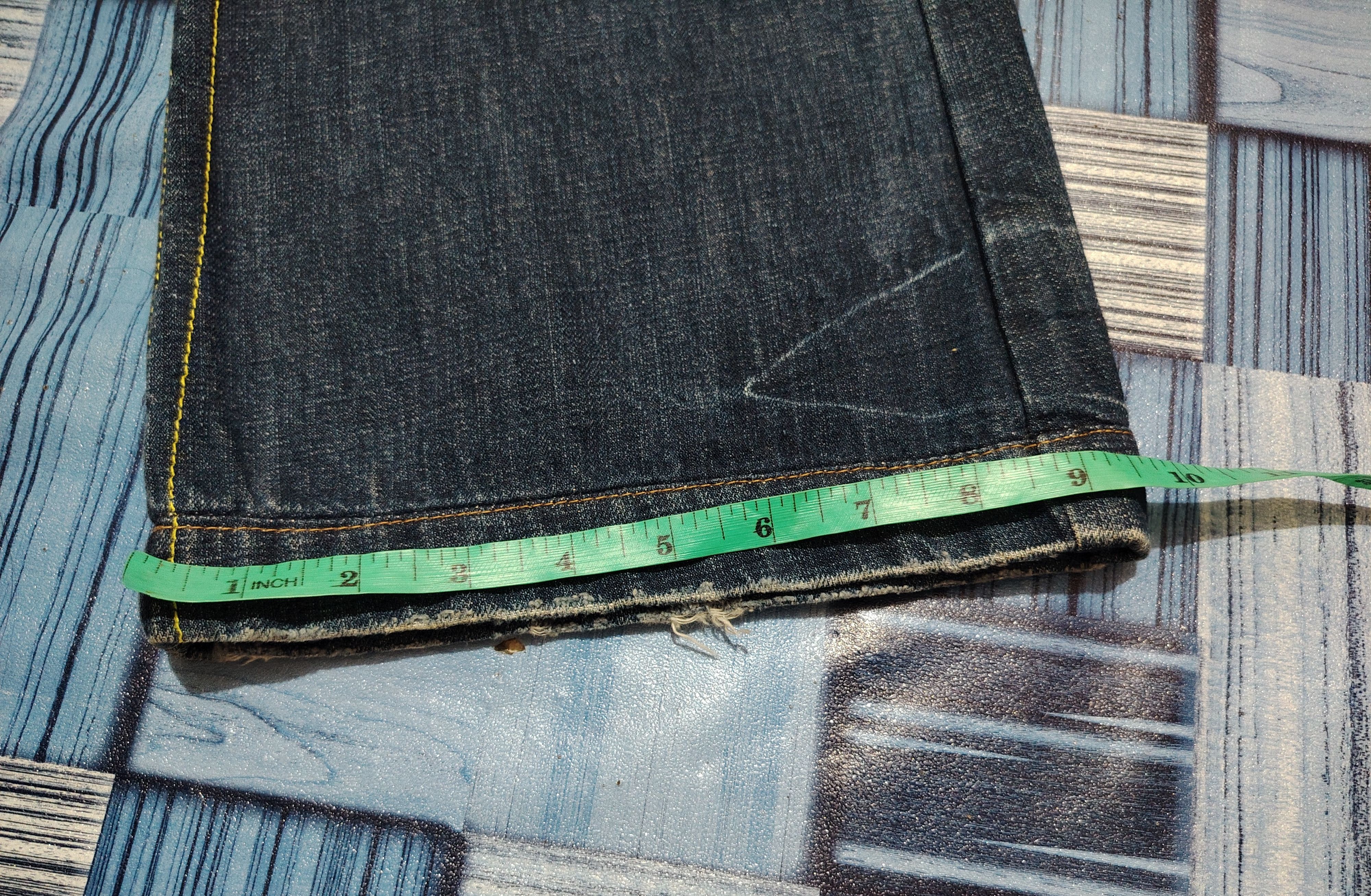 Who Decides War Japanese Saburoku Bell Bottom jeans Flared jeans Size US 31 - 25 Thumbnail