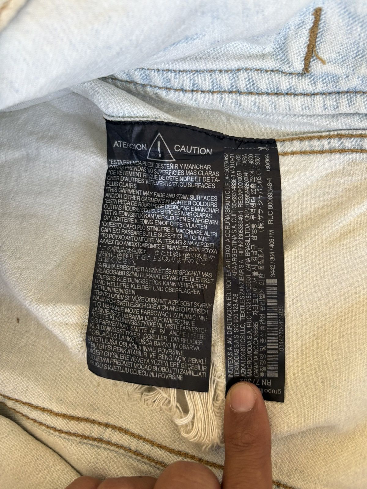 Zara Zara Man Denim Jacket With Two Rose Logo Distressed Denim Size US M / EU 48-50 / 2 - 19 Thumbnail
