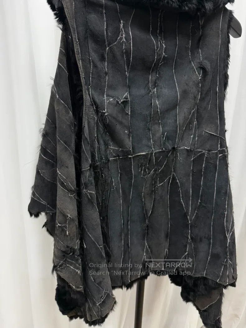 Ann Demeulemeester Ann Demeulemeester Size S sheepskin patchwork vest Size S / US 4 / IT 40 - 5 Thumbnail