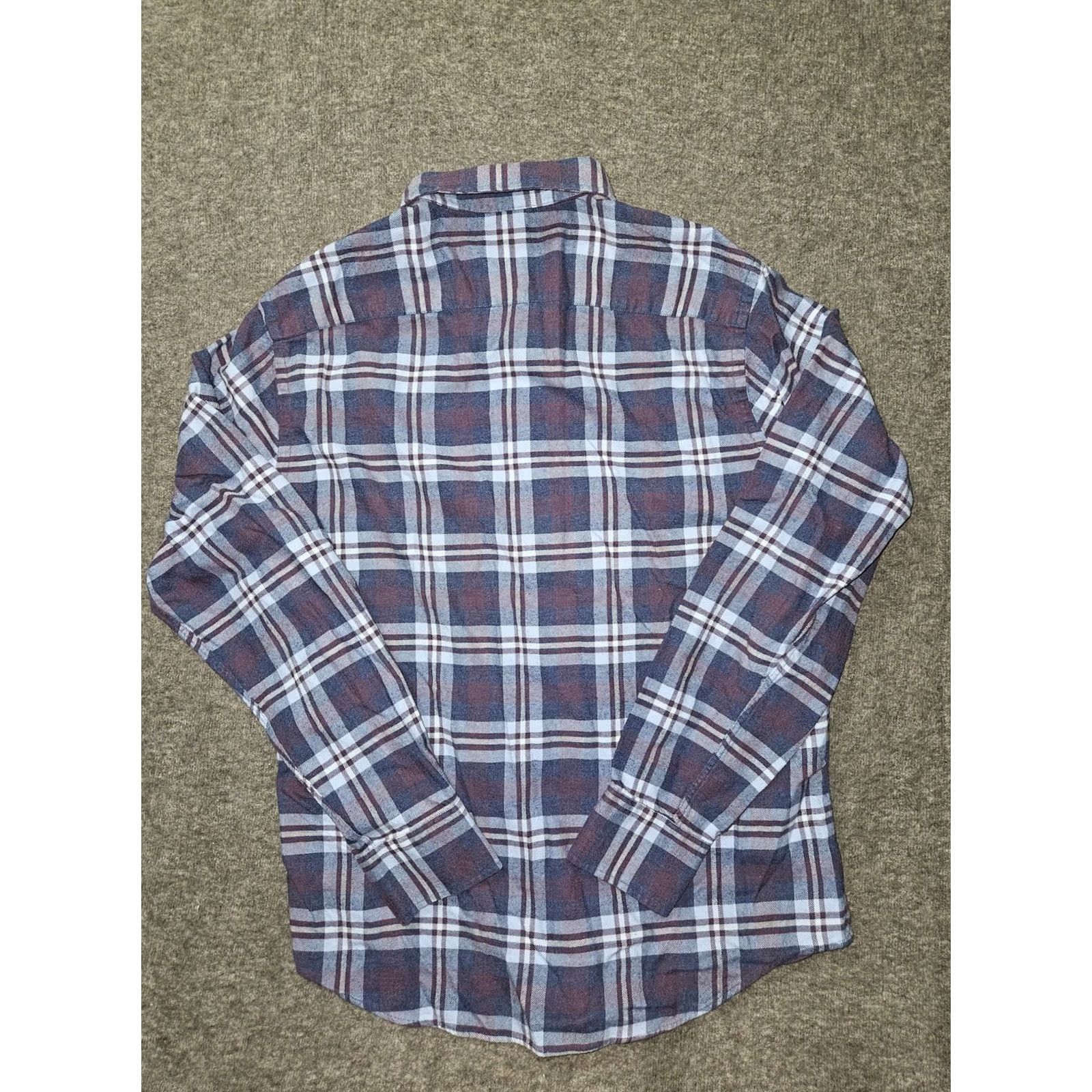 UNTUCKit UNTUCKit Shirt Mens Large Blue Red Plaid Slim Fit Button Down Long Sleeve Cotton Size US L / EU 52-54 / 3 - 7 Thumbnail