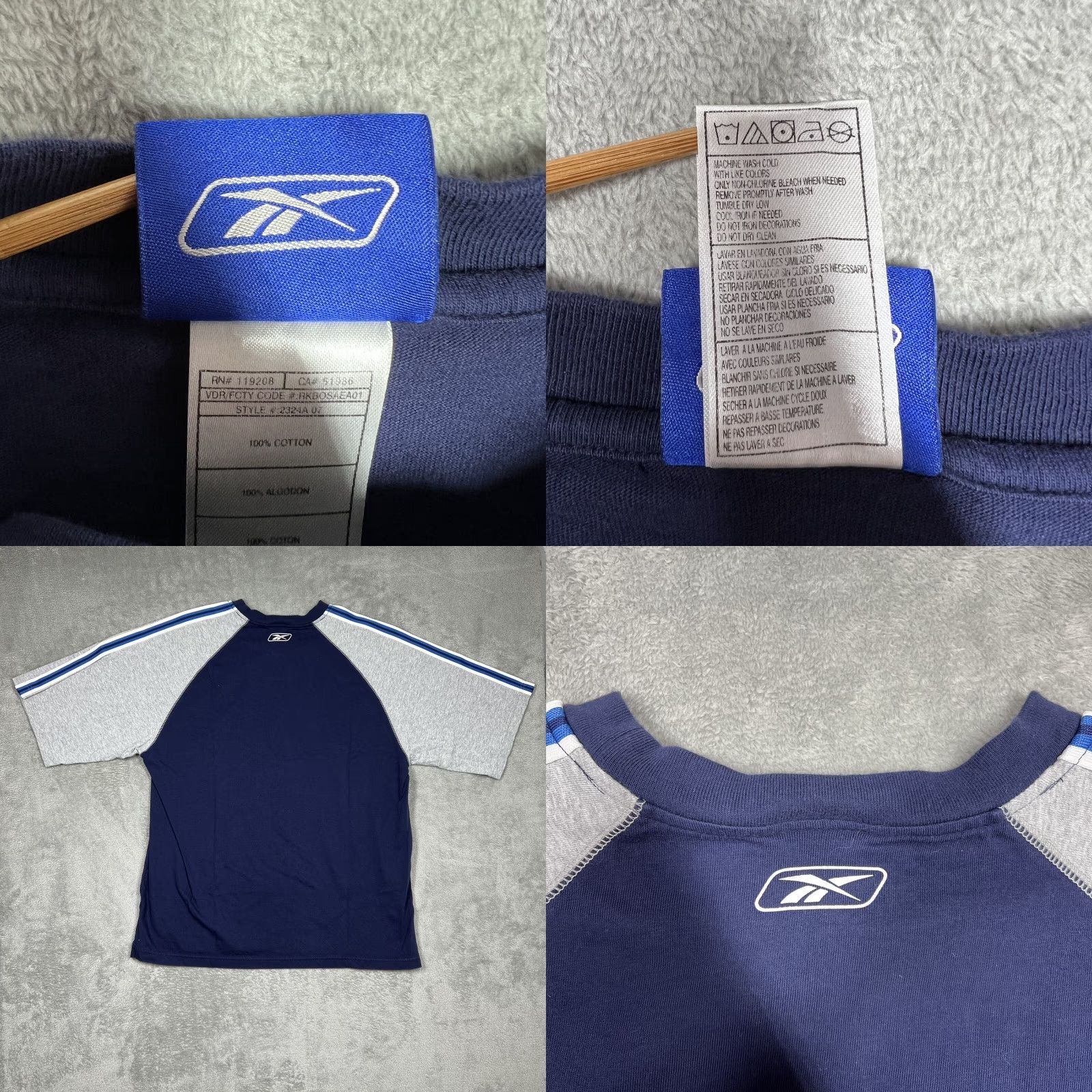 Reebok Reebok T-Shirt Chargers Logo Gray XL Mens Short Sleeve Crew Neck 100% Cotton EUC Los Angeles Football Gear Logo Size US XL / EU 56 / 4 - 8 Thumbnail