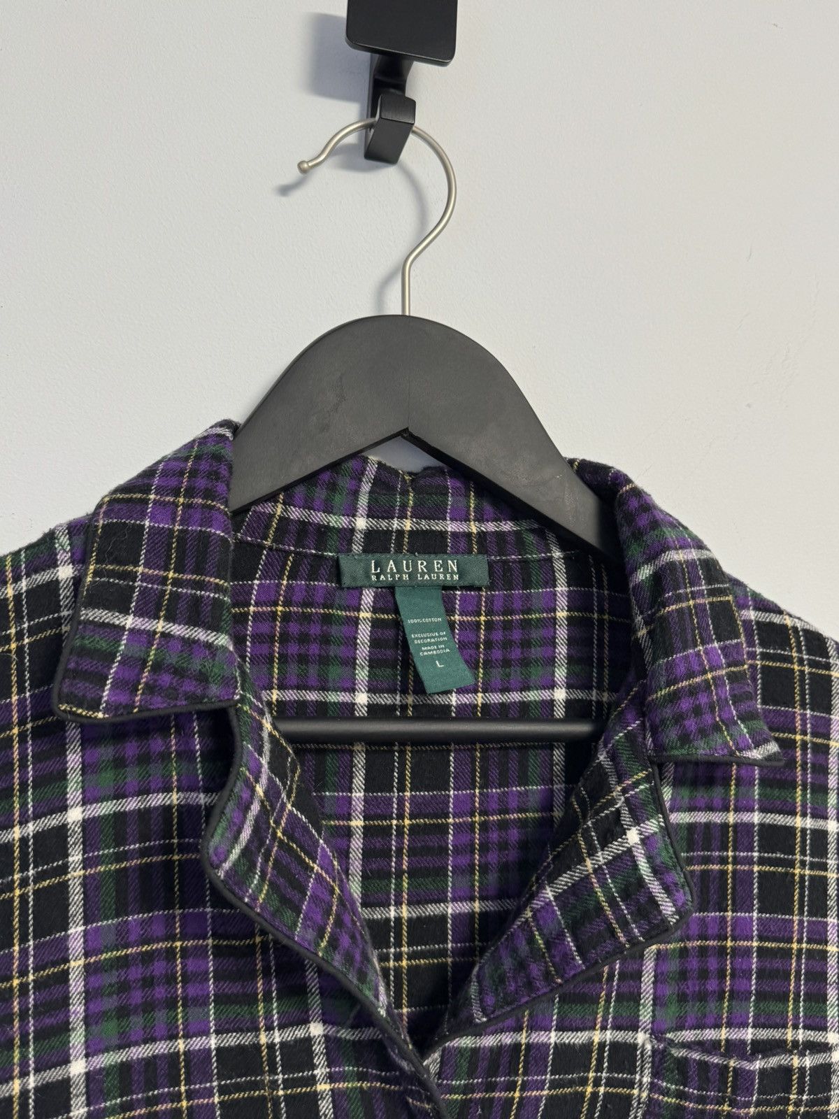 Ralph Lauren Lauren Ralph Lauren Long-Sleeve Notched-Collar Pajama Size L / US 10 / IT 46 - 5 Thumbnail