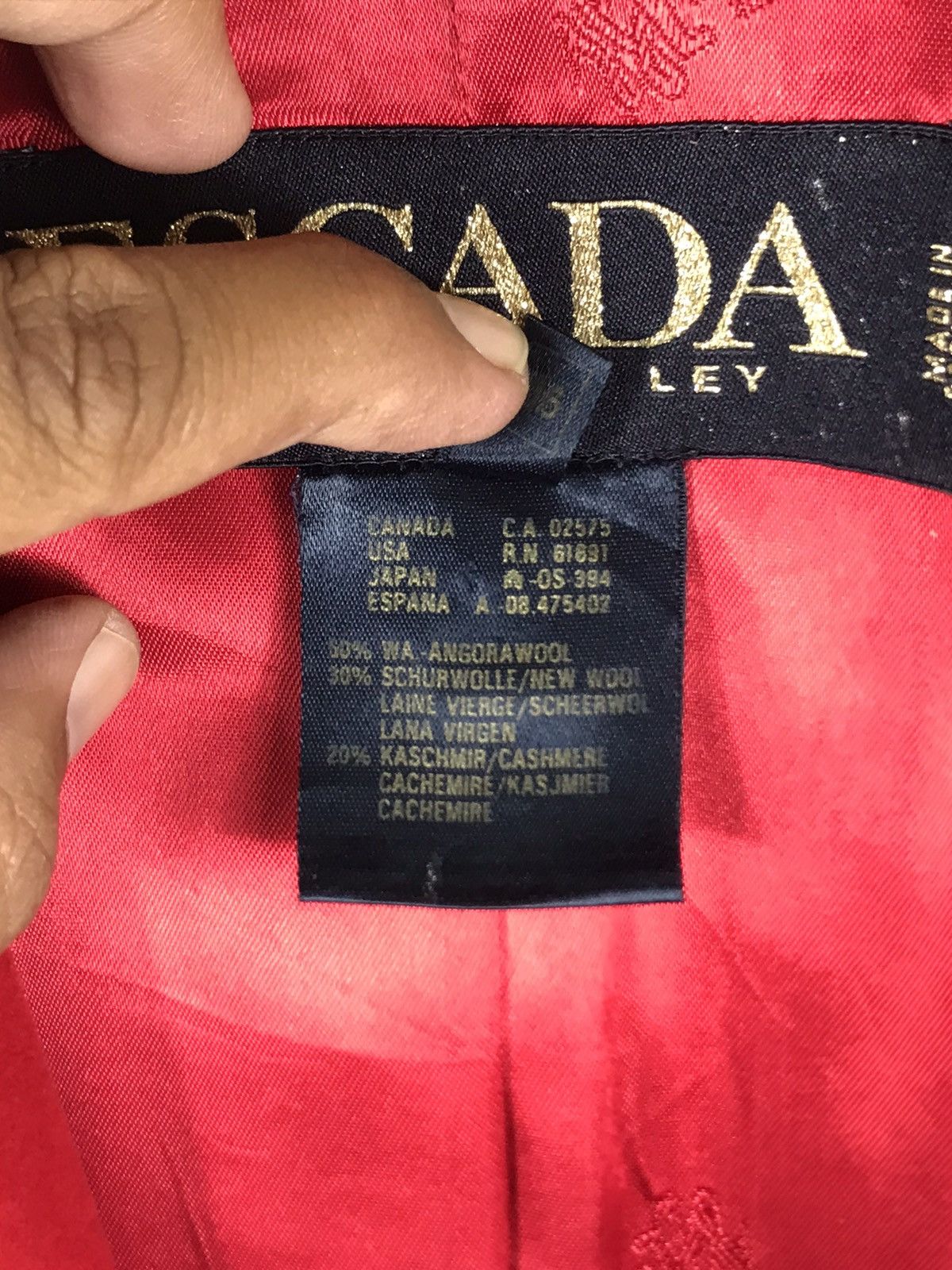 Escada ⚡️Luxury Escada Wool Single Breast Coat Size XS / US 0-2 / IT 36-38 - 10 Thumbnail