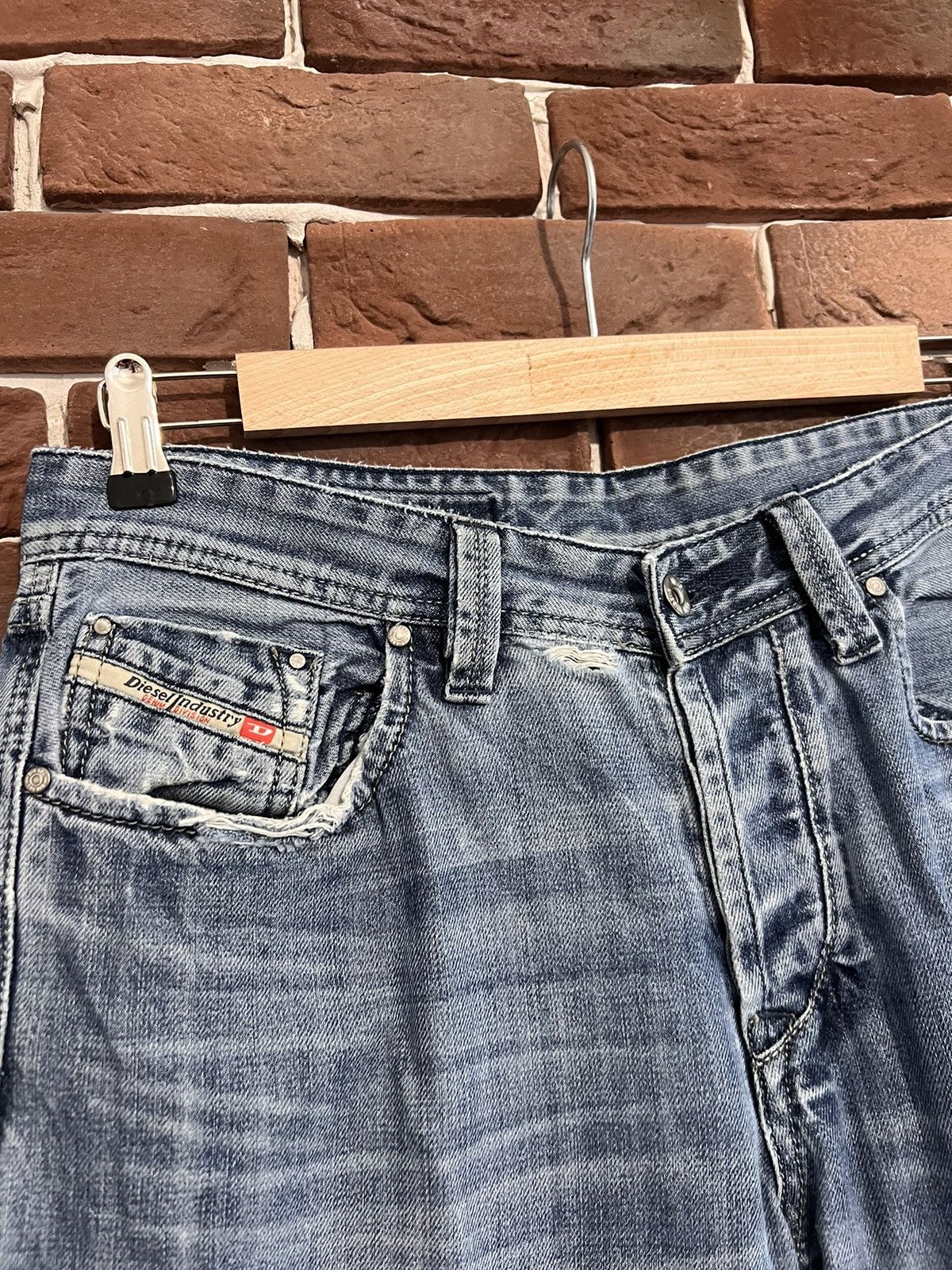 Diesel Vintage Y2k Rare Diesel Jeans Denim Pant Punk Rock Hype Size US 34 / EU 50 - 4 Thumbnail
