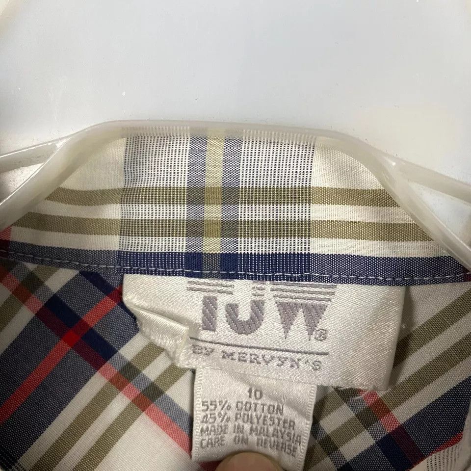 Other TJW By Mervyn's Button Up Shirt Women's Size 10 Cotton Plaid Size L / US 10 / IT 46 - 4 Thumbnail