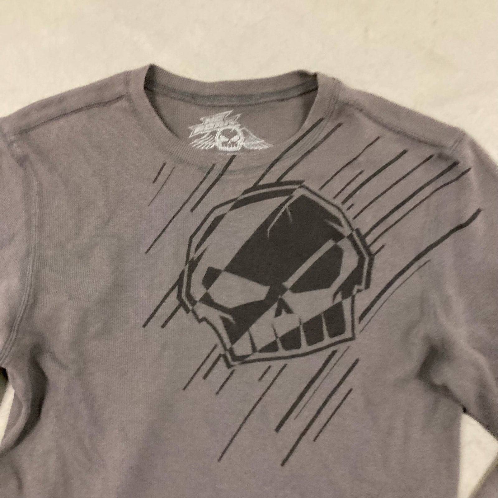 Vintage Y2K no fear skull T-Shirt Size US XL / EU 56 / 4 - 3 Thumbnail