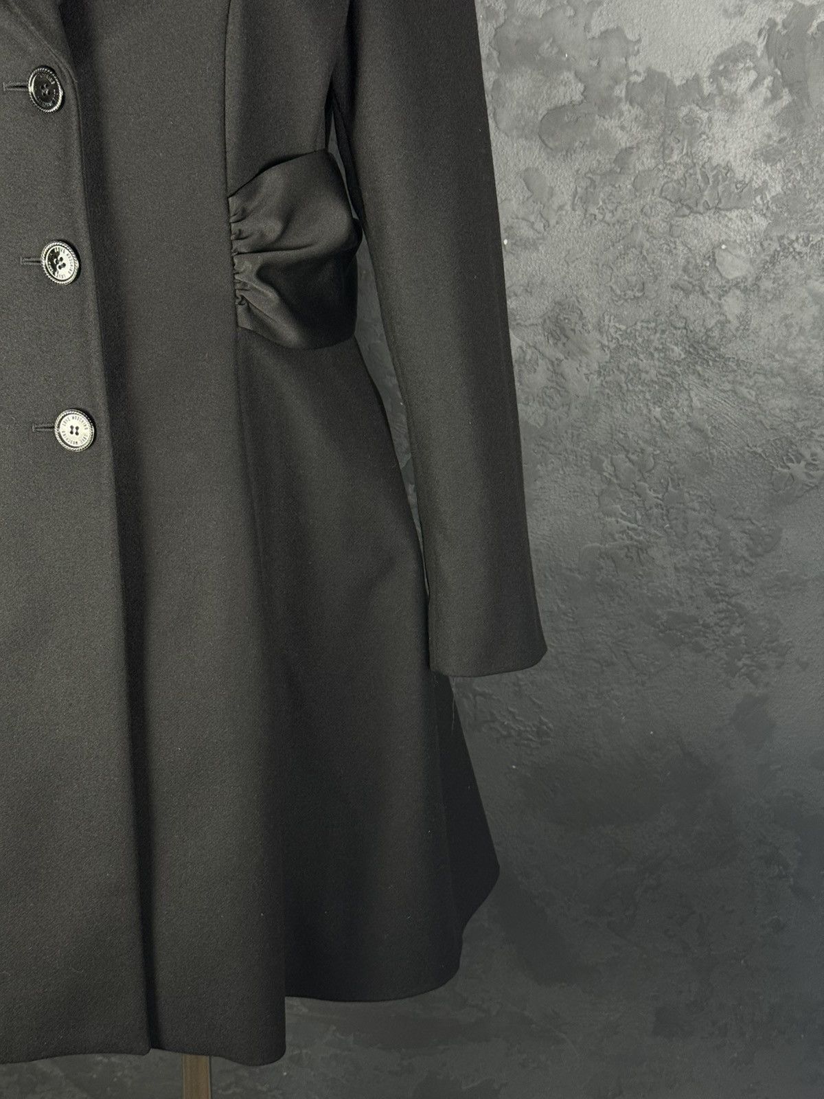 Love Moschino Love Moschino Black Wool Jackets & Women's Coat Size M / US 6-8 / IT 42-44 - 6 Thumbnail