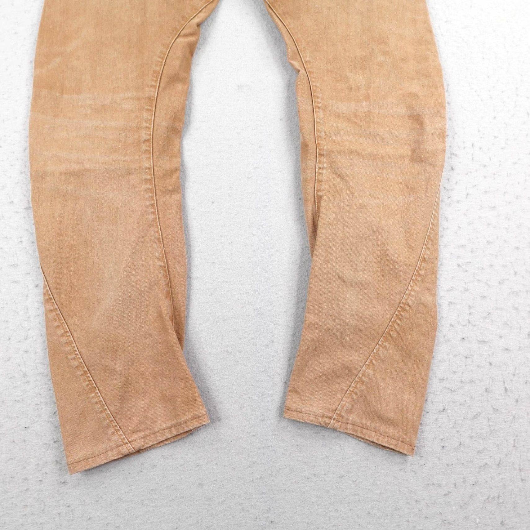 Vintage G Star RAW Jeans Mens 32x34 Beige Khaki Tan Denim Arc 3D Slim COJ Tapered Flex Slim Jeans Mens 32x34 Beige Denim Arc 3D Slim COJ Tapered Flex Size US 32 / EU 48 - 6 Thumbnail