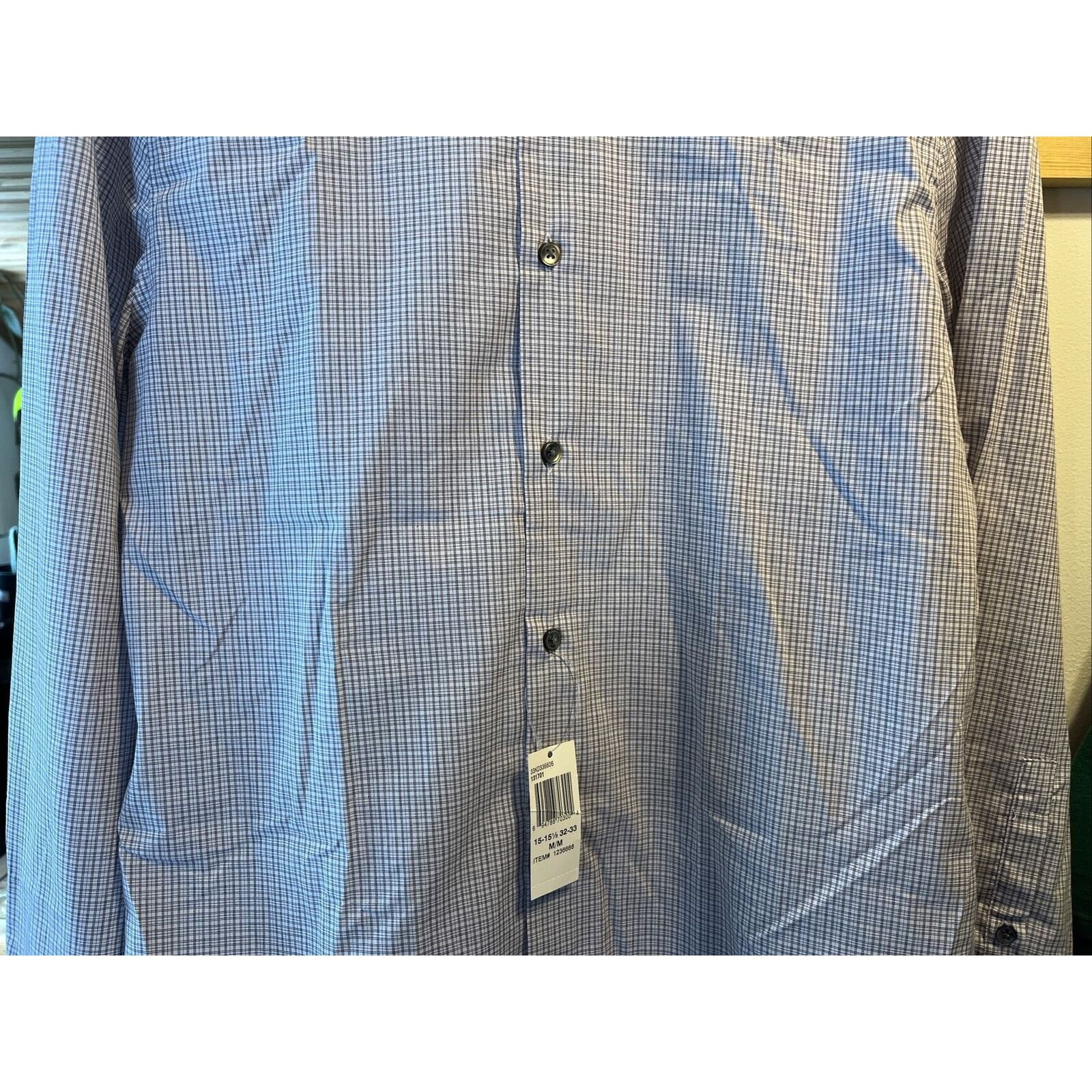 Calvin Klein Calvin Klein Men’s M 15-15.5 32-33 Brown Check Button Shirt Size US M / EU 48-50 / 2 - 9 Thumbnail