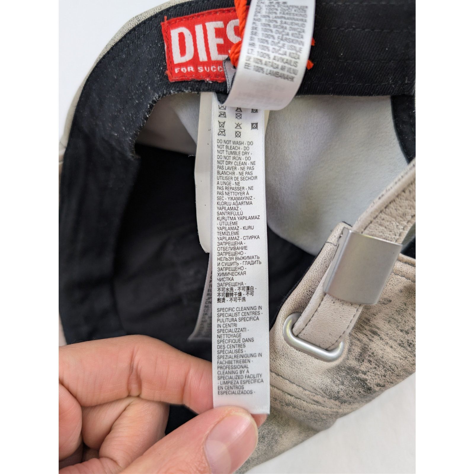 Diesel o1rshd1 Size: 2 / C-Olav Cappello Cap / Hat in Dirty Grey Size ONE SIZE - 14 Thumbnail