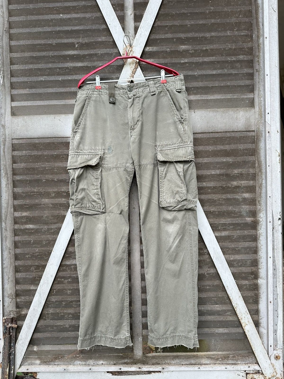 Alpha Industries 🪖Vintage THRASHED Alpha Industries Cargo Pants Size US 34 / EU 50 - 7 Thumbnail