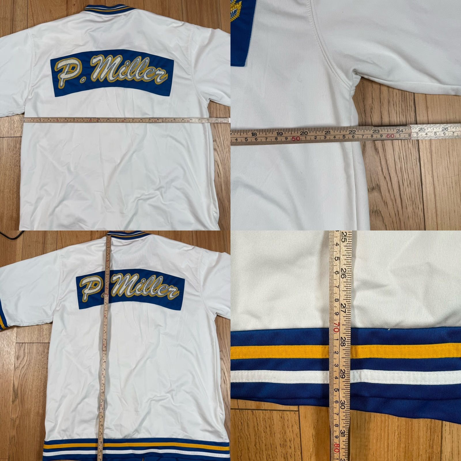 Vintage VINTAGE Master P Miller Basketball Warm Up Jersey Jacket South City Ballers #06 Men's L White Jersey Basketball Activewear 90s City Mens Size US L / EU 52-54 / 3 - 8 Thumbnail