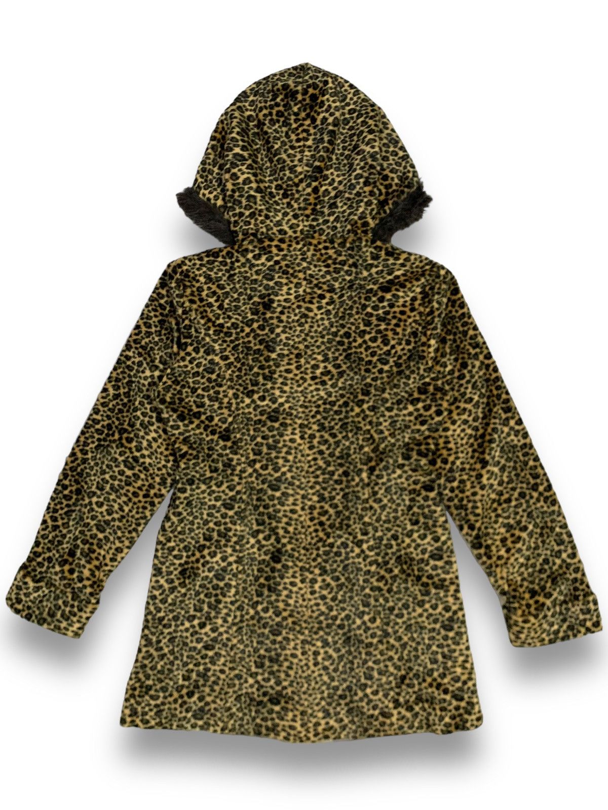 Japanese Brand Japanese Brand Leopard Pattern Faux Fur Hooded Jacket Size M / US 6-8 / IT 42-44 - 2 Thumbnail