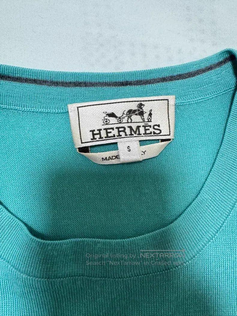 Hermes Hermes Cashmere short-sleeve unisex 80% Cashmere+20% Silk Size US S / EU 44-46 / 1 - 6 Thumbnail