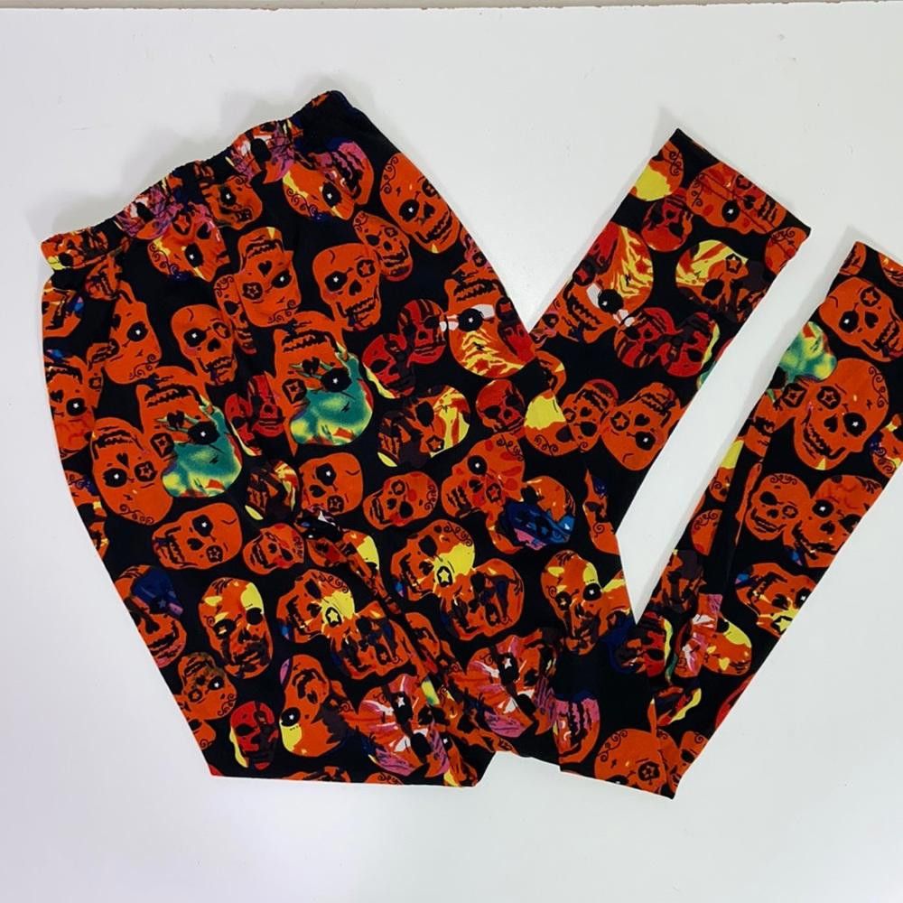Designer X Ray Skull Leggings Size Small Size 28" / US 6 / IT 42 - 1 Thumbnail
